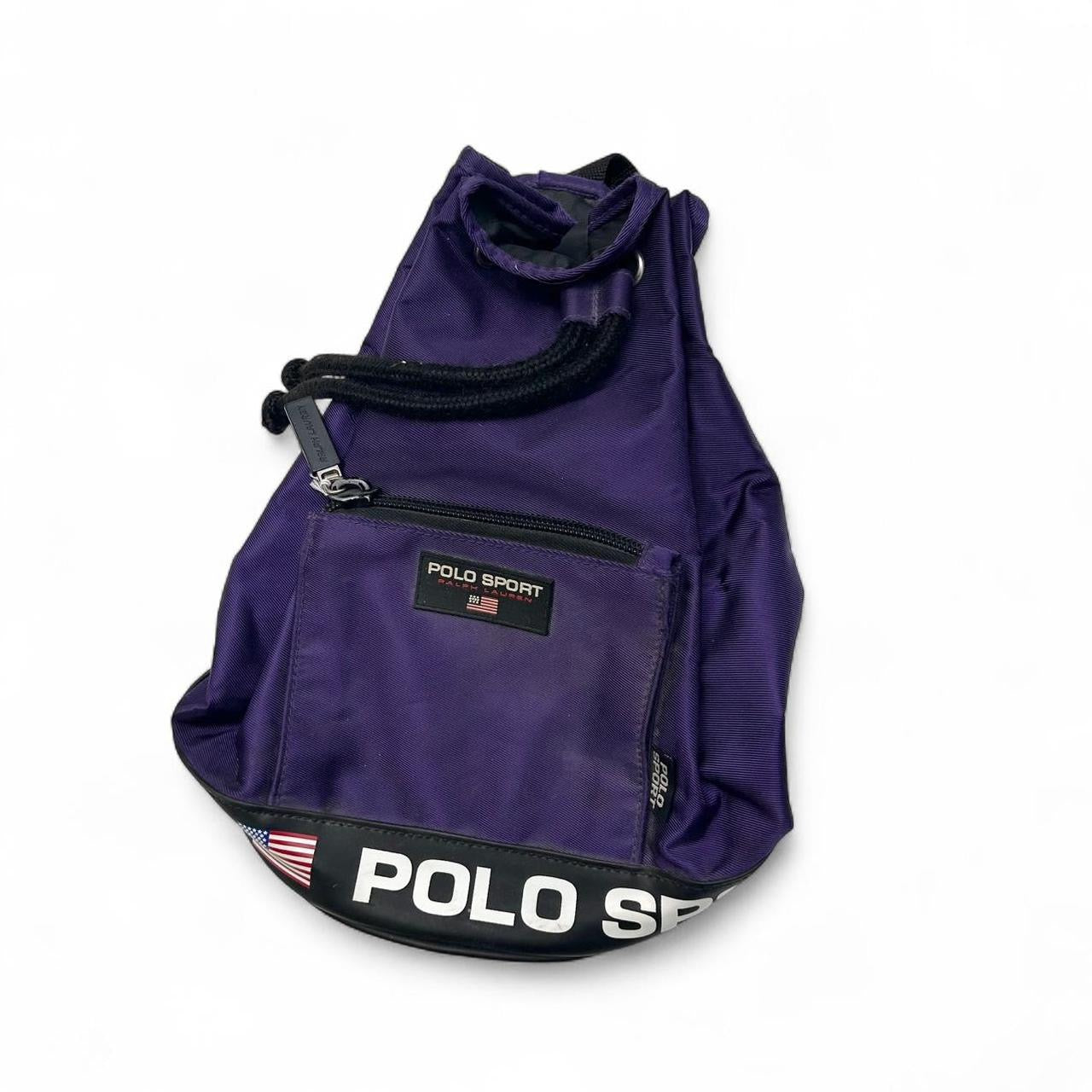 1990’s Polo Sport Ralph Lauren Purple Crossbody Bucket Bag