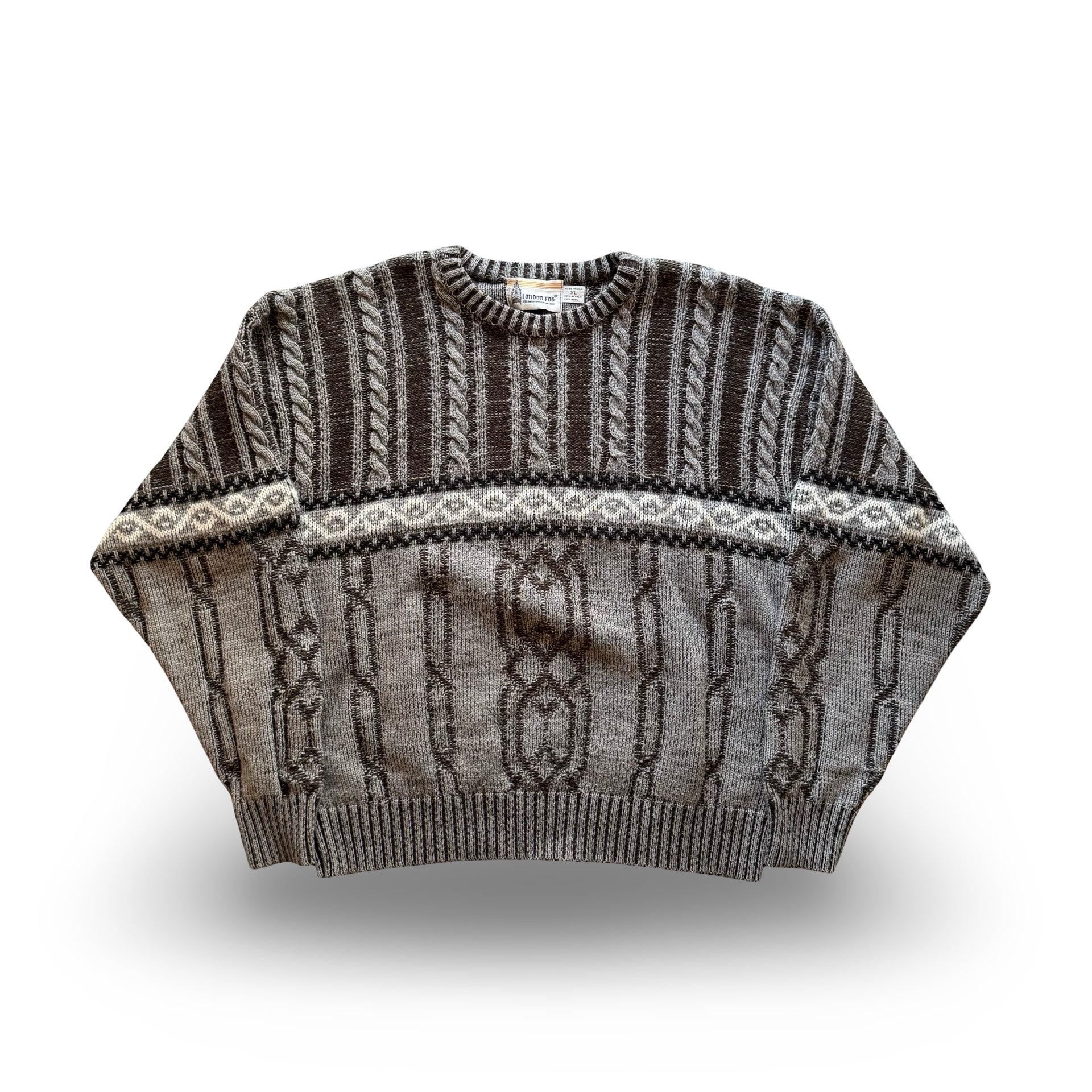 90’s London Fog Knit Sweater (XL)