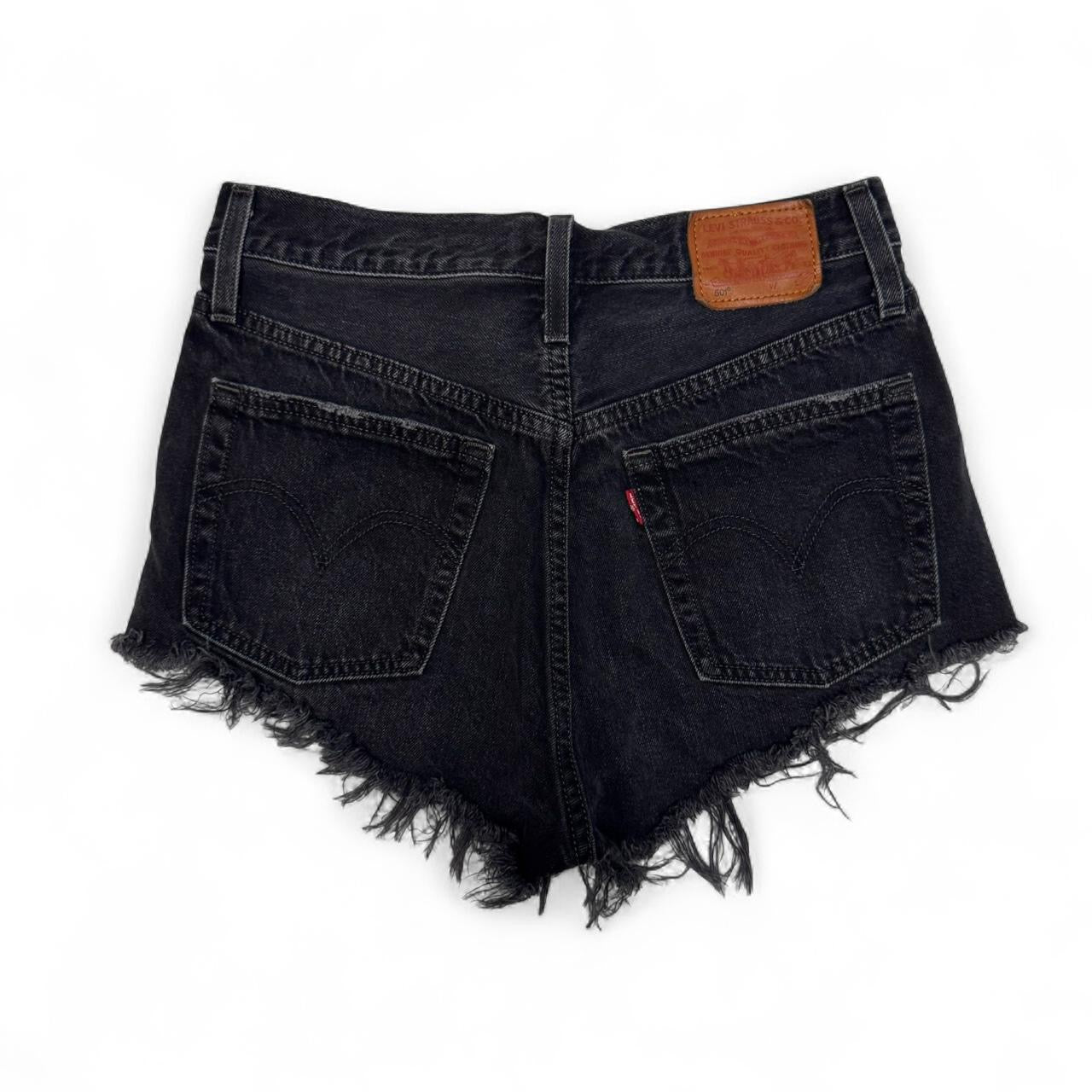Black Levi’s Premium Frayed Shorts (28”)
