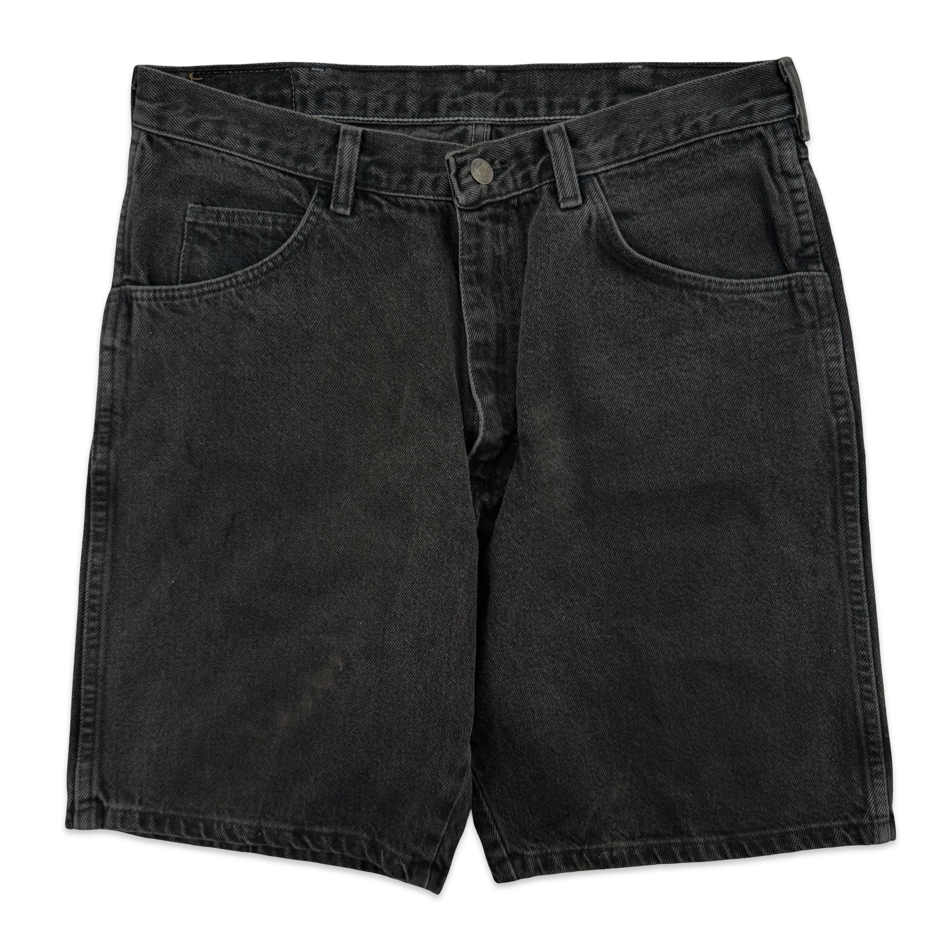 Black Wrangler Jean Shorts (32)