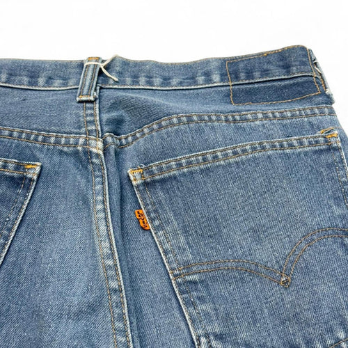 1970s Orange Tab Bootcut Jeans (32x28)