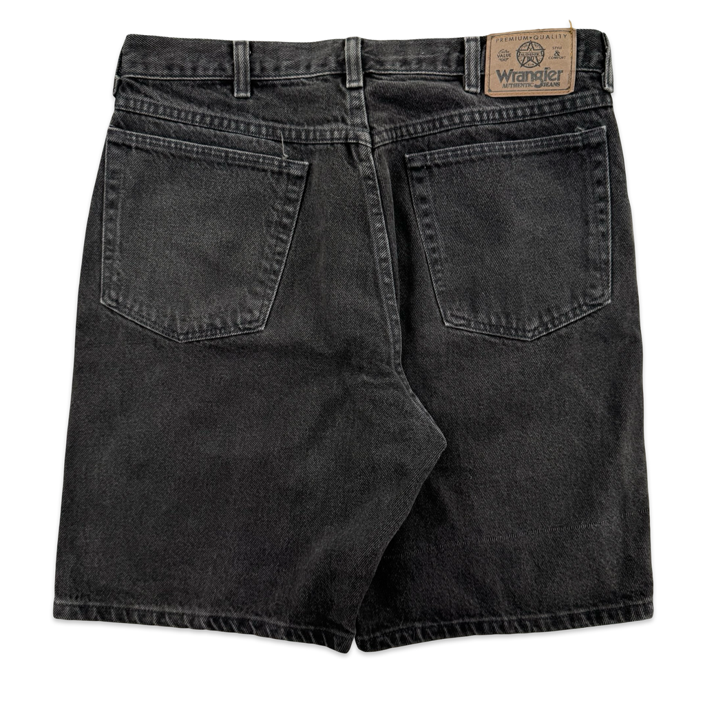 Black Wrangler Jean Shorts (32)