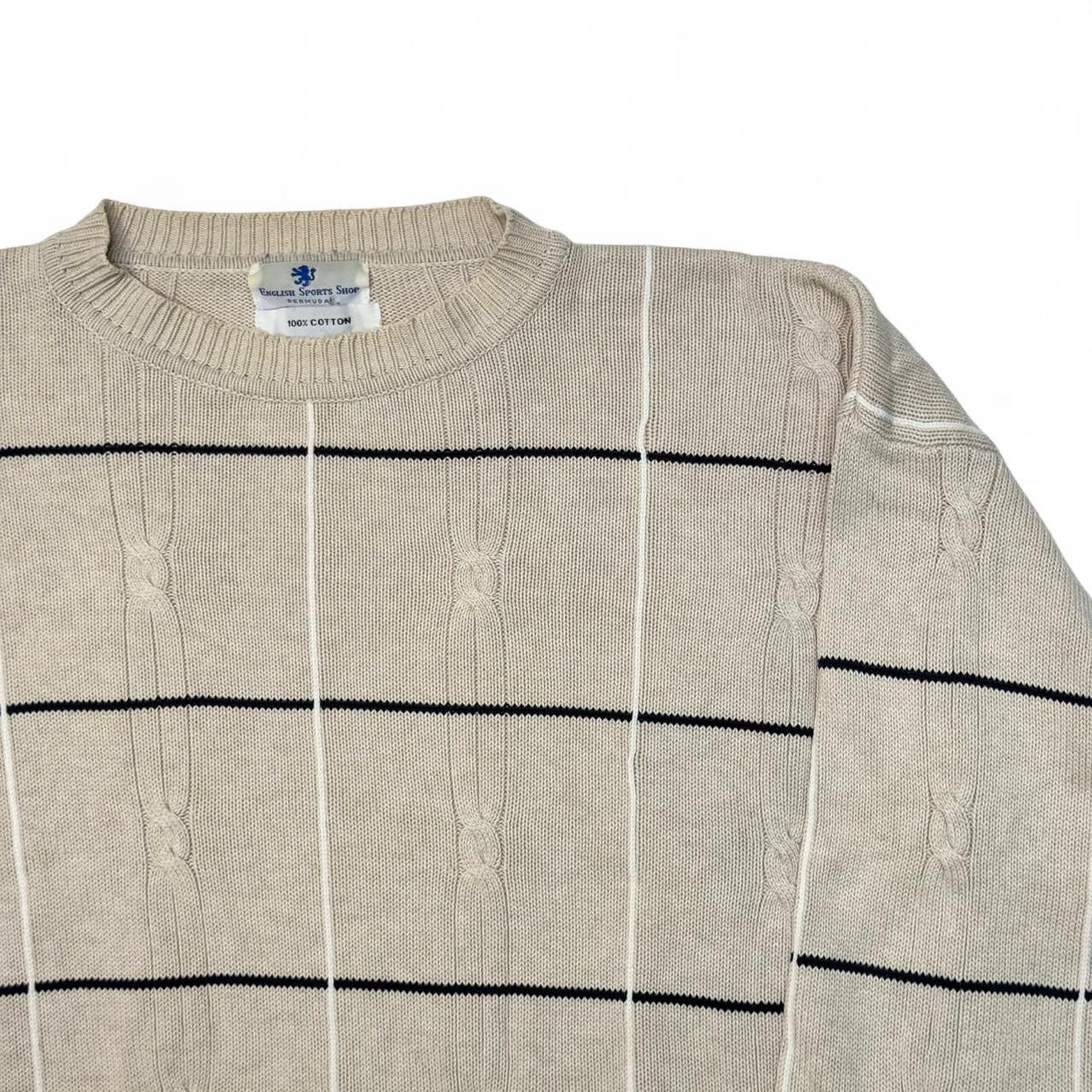 Vintage English Sports Shop Knit Sweatwer (L)