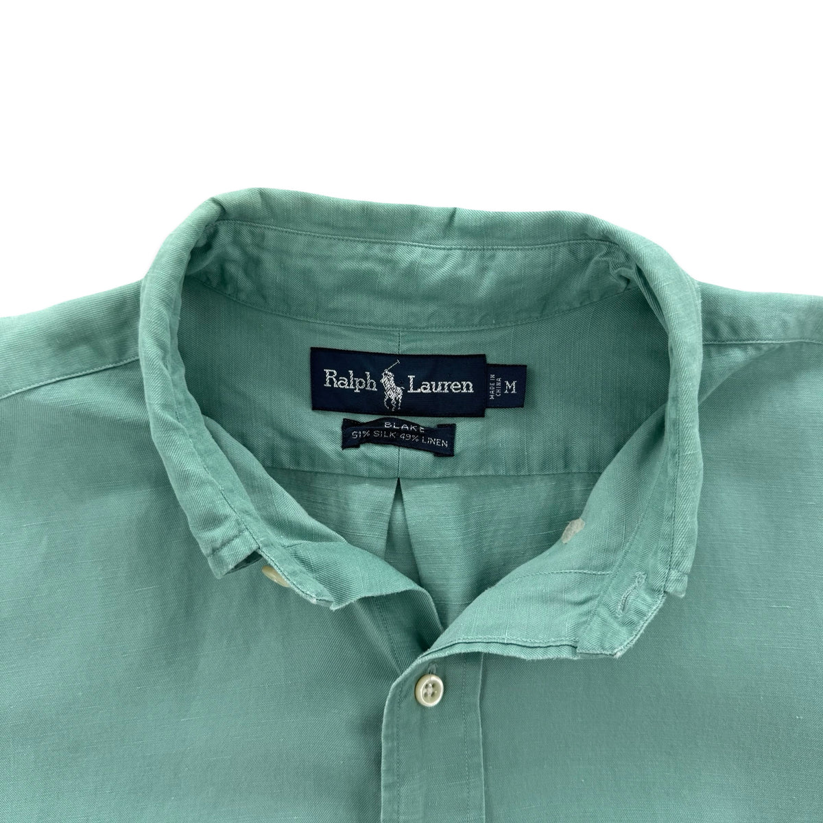Vintage Polo Ralph Lauren Silk Linen Shirt (M)