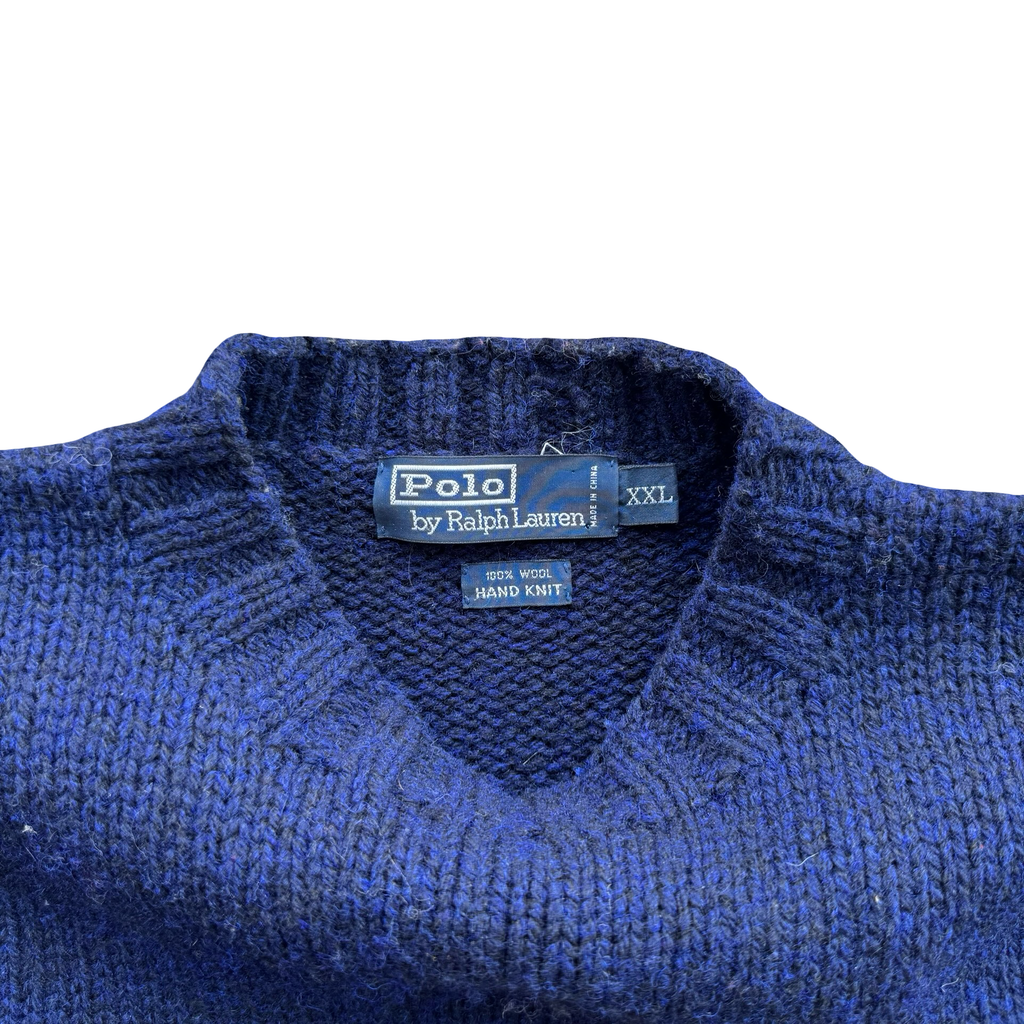 Vintage Ralph Lauren Hand Knit Star Sweater (XXL)