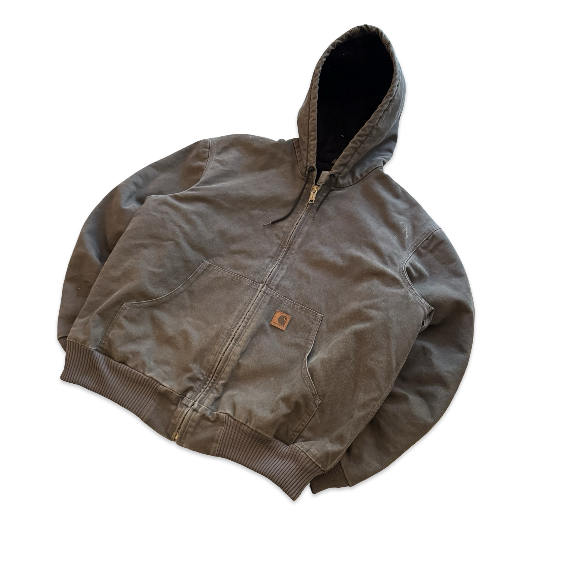 Grey Carhartt Hooded Jacket (L)