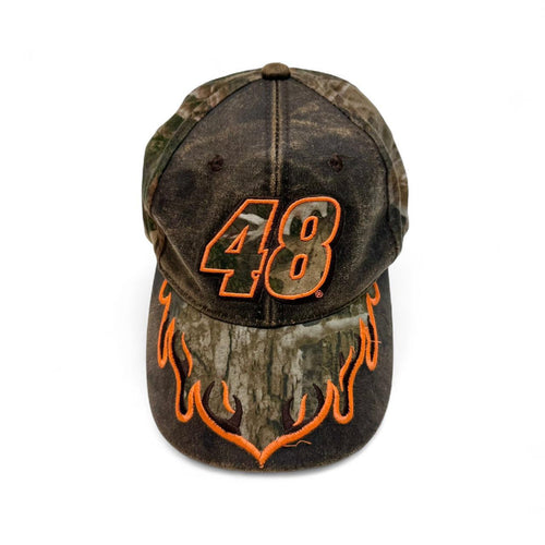 #48 Camo NASCAR Flame Cap