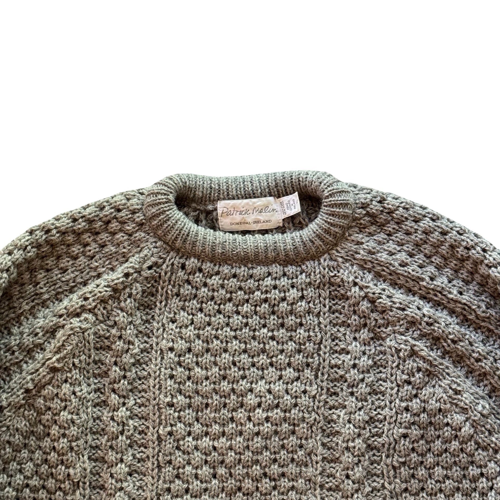 90s Patrick Malin Wool Cable Knit Sweater (L/XL)