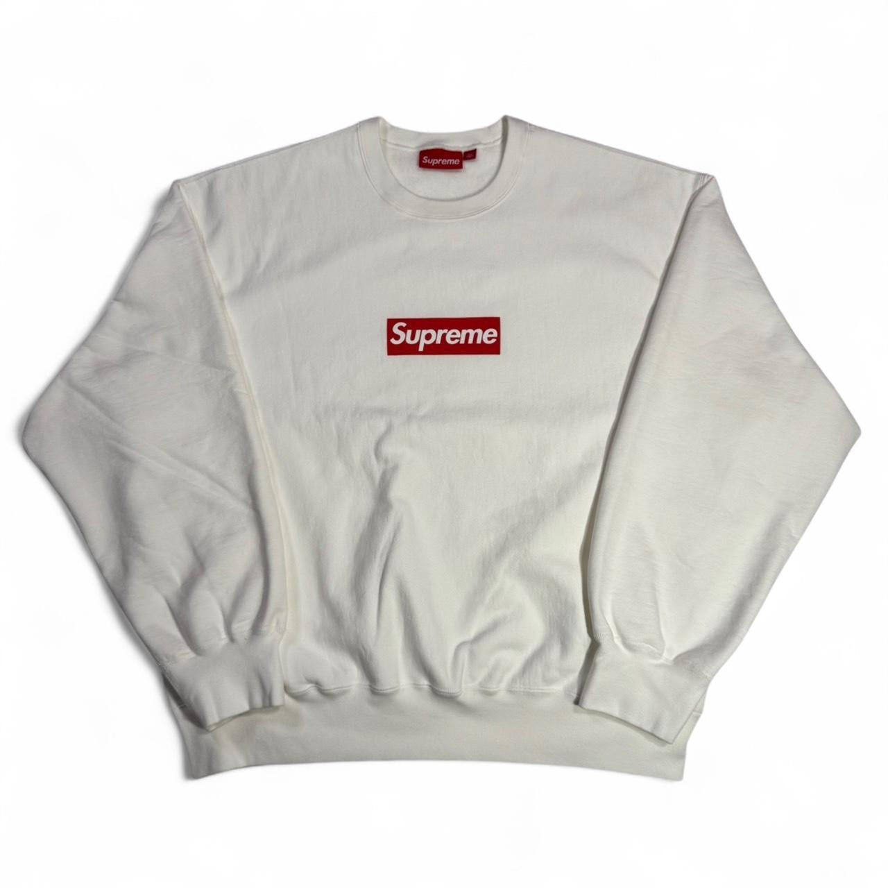 F/W 24 Supreme Washed White Box Logo Crewneck (XL)
