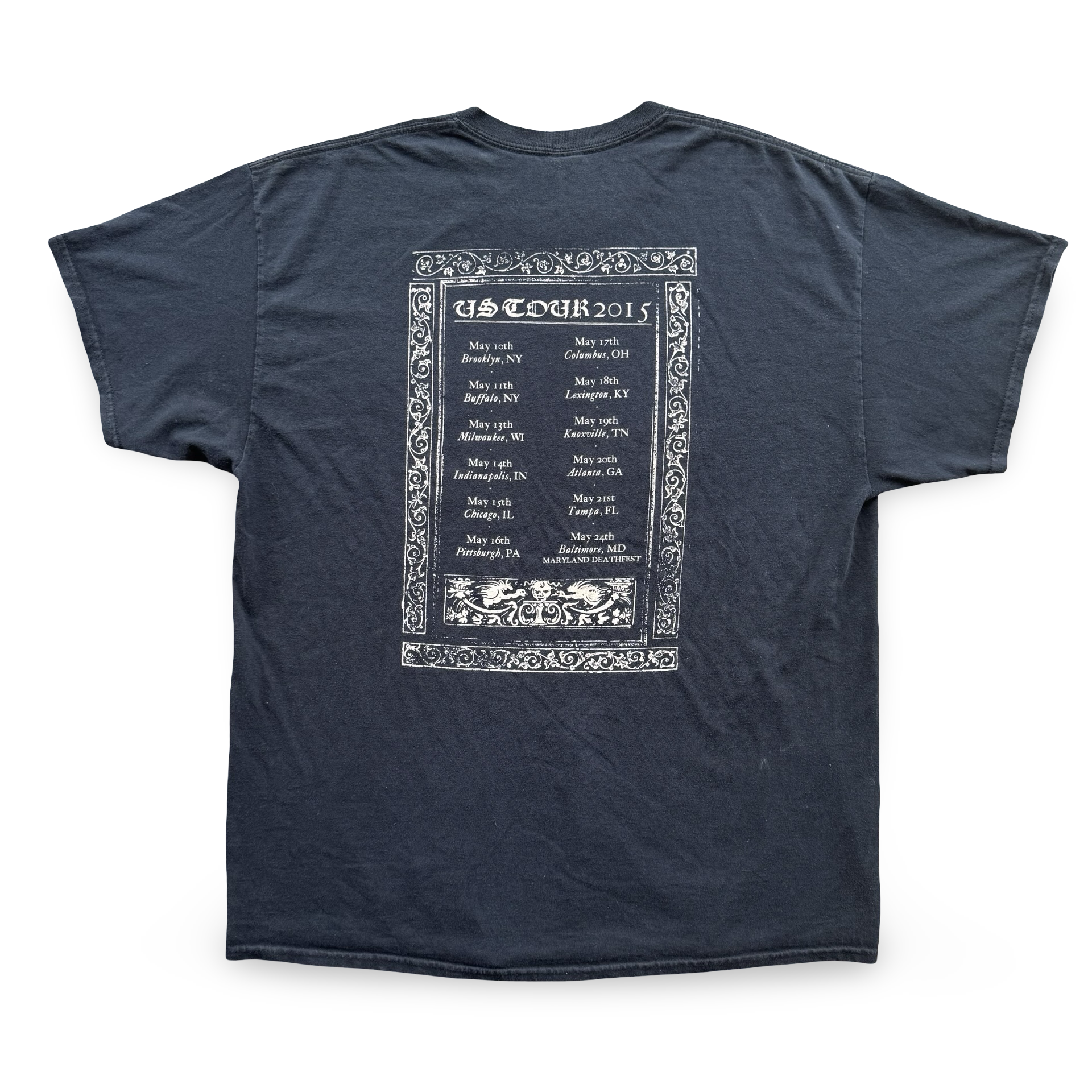 2015 Black Thantifaxath Tour Shirt (XL)