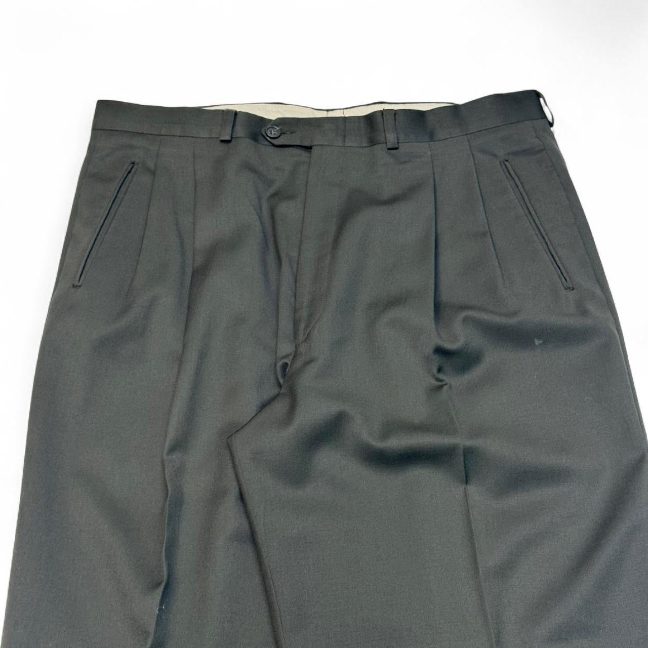 Vintage Yves Saint Laurent Forest Green Dress Pants (36x30)