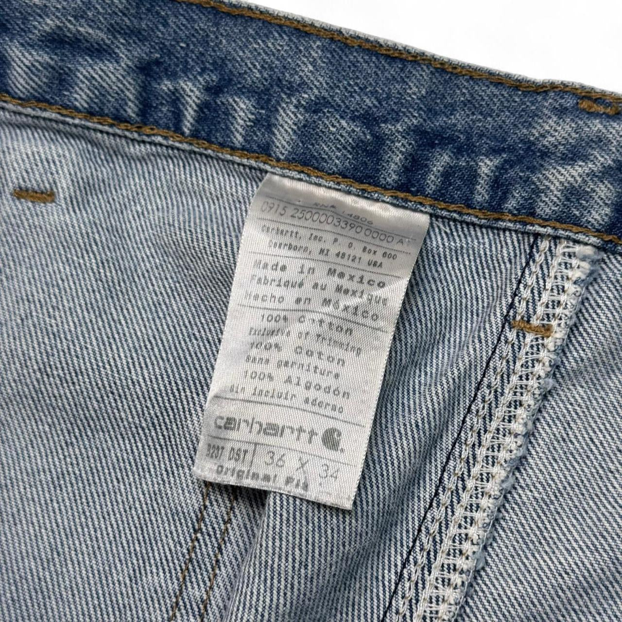 Vintage Carhartt Carpenter Blue Jeans (36x34)