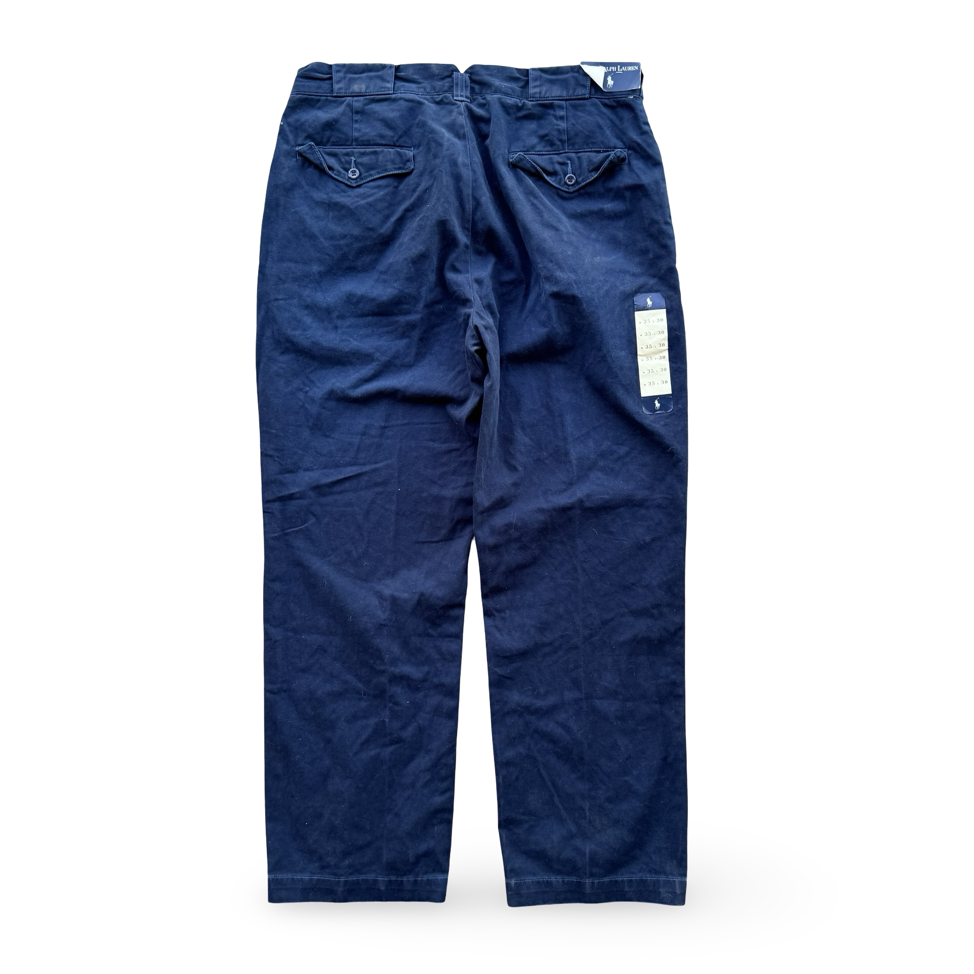 Vintage Navy Ralph Lauren GI Fit Trousers (35x30) (36x32)