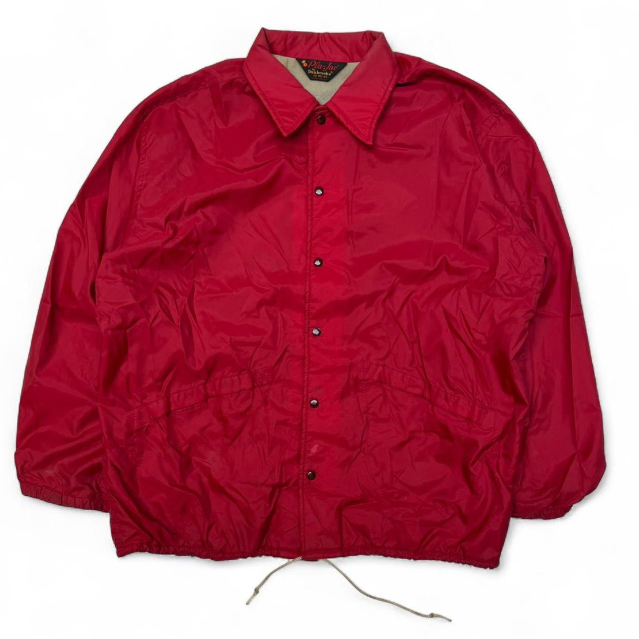 1970s Pla-Jac Red Windbreaker Jacket (XL)