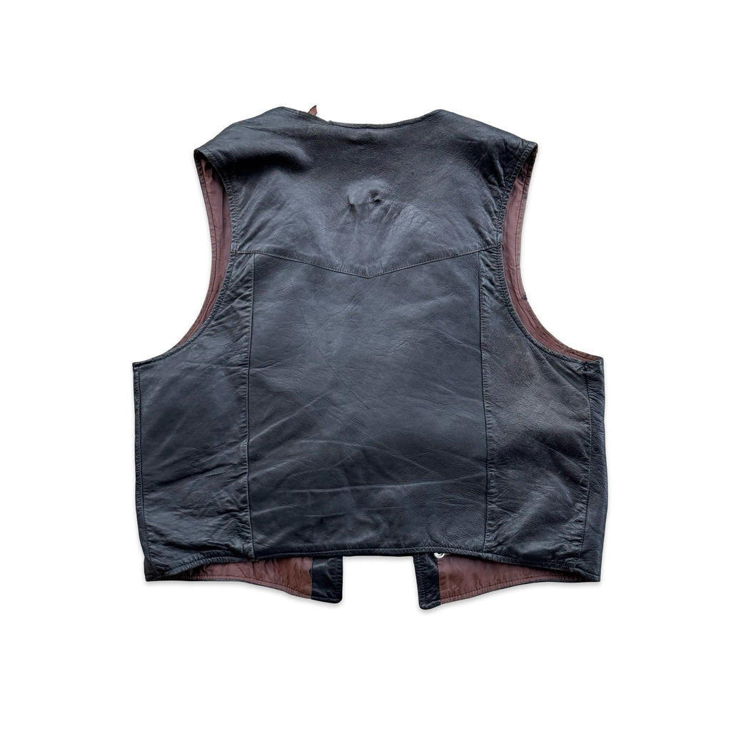 Vintage Leather Vest (M)