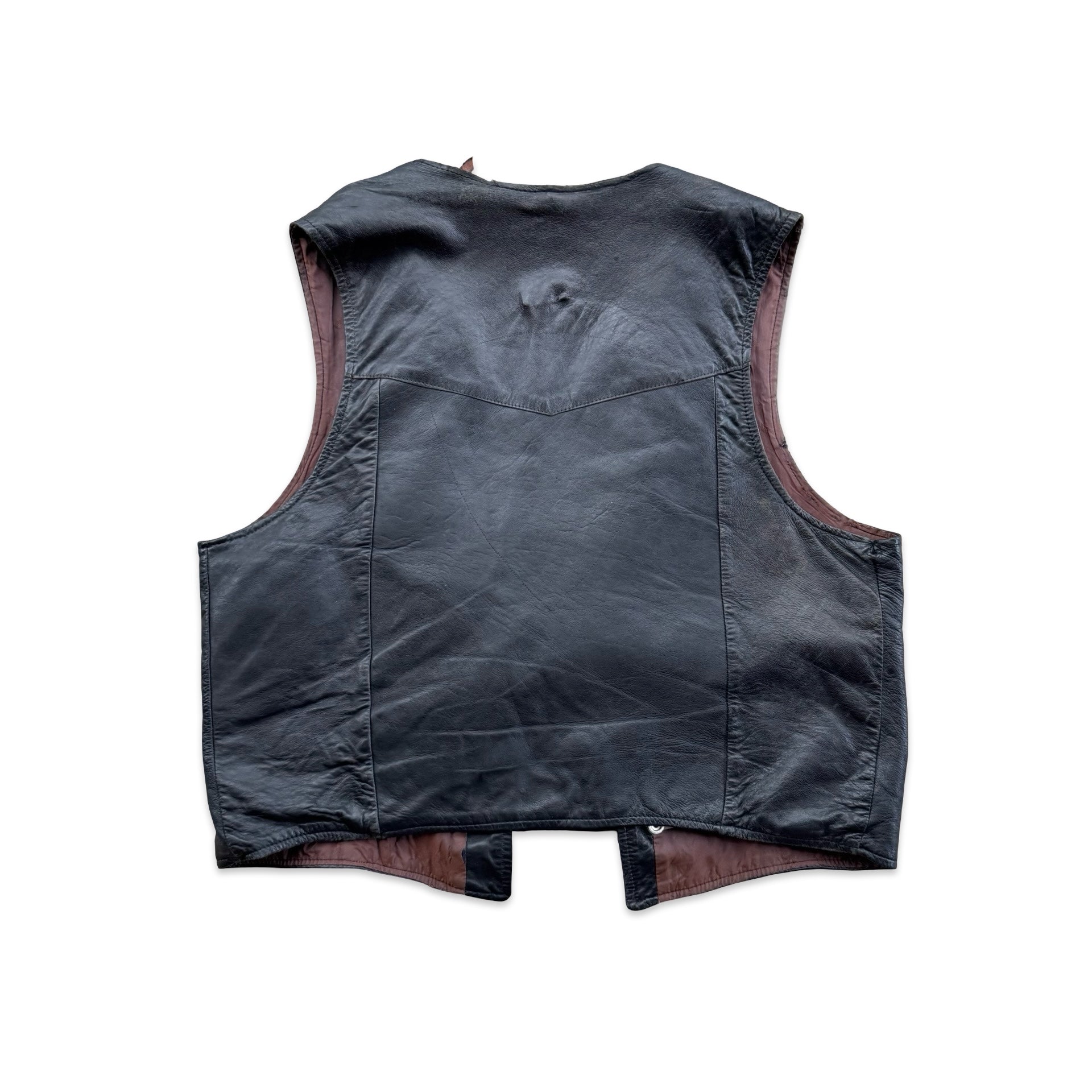 Vintage Leather Vest (M)
