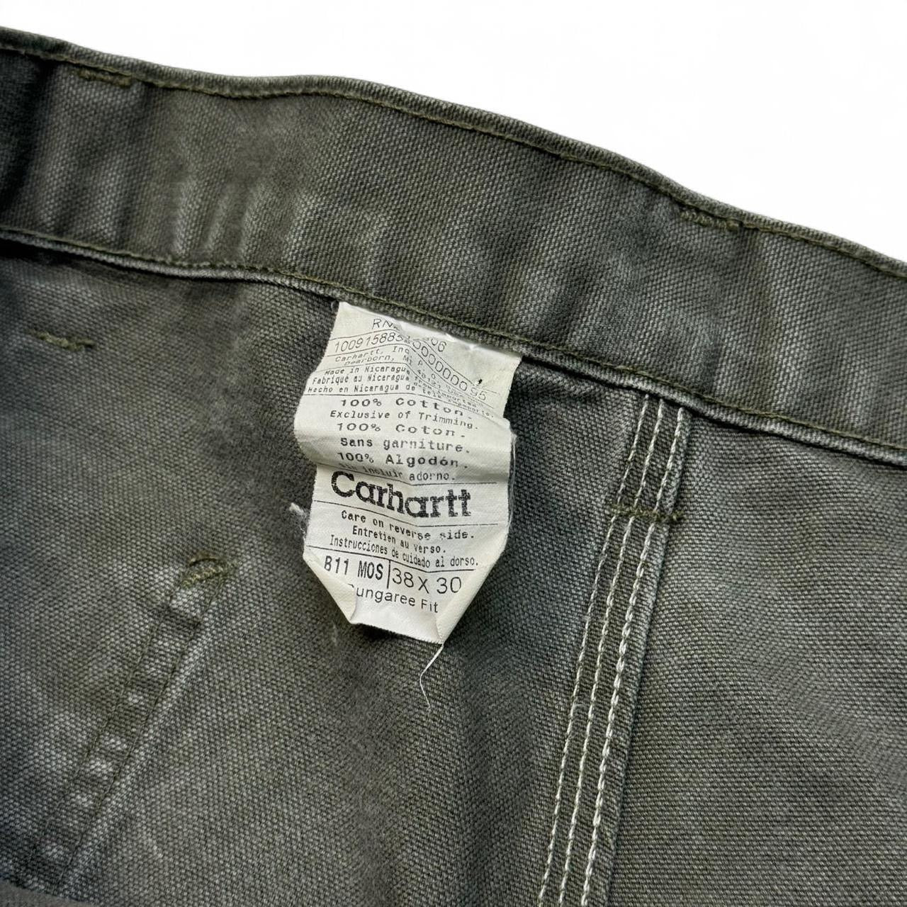 90’s Green Carhartt Carpenter Pants (38x28)