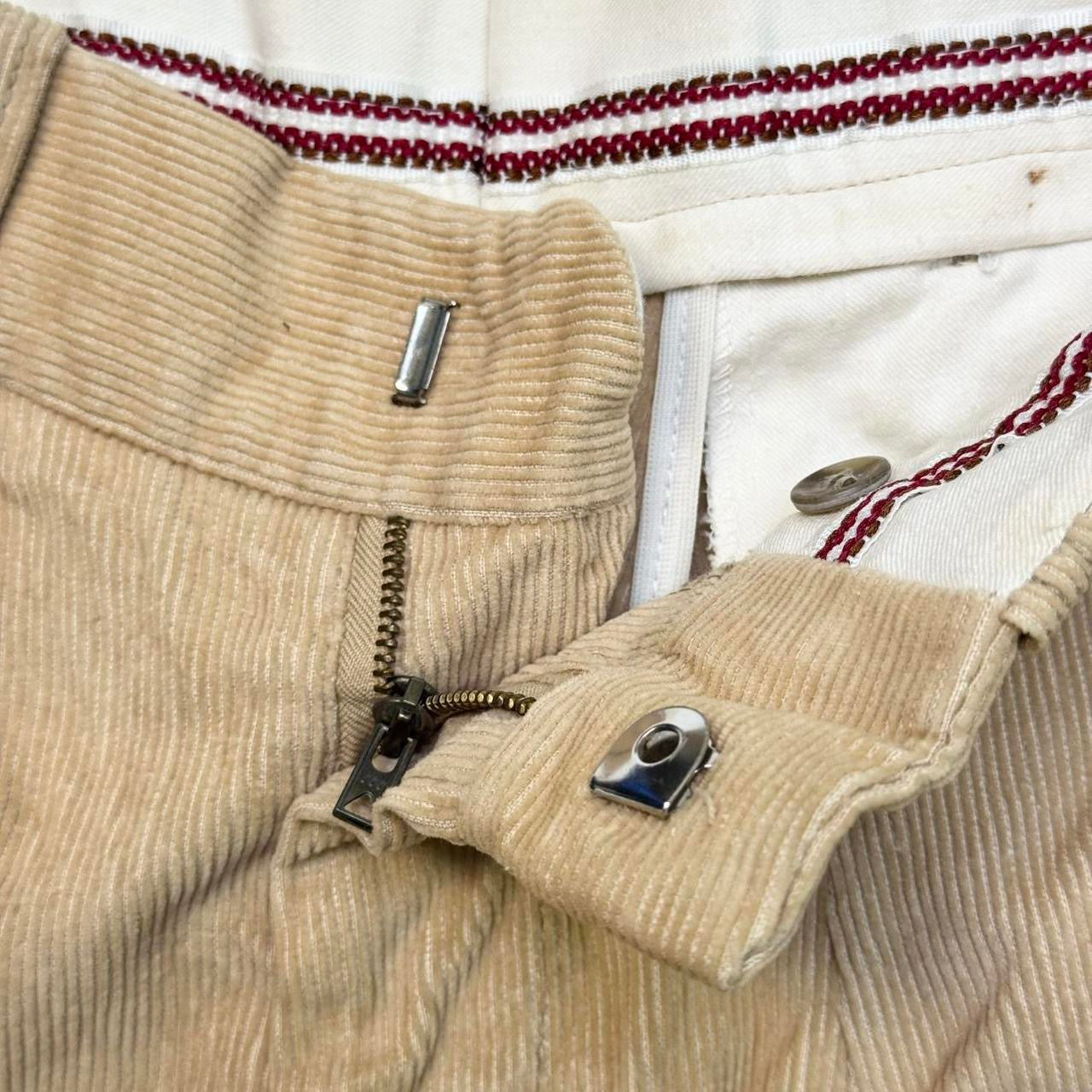 1970s Tan Corduroy Flare Pants (30)
