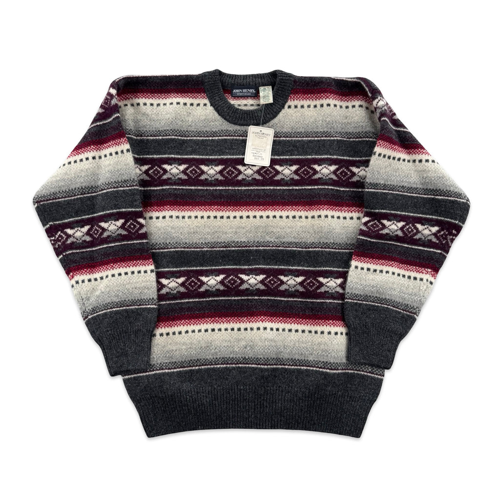Vintage John Henry Shetland Wool Sweater (L)