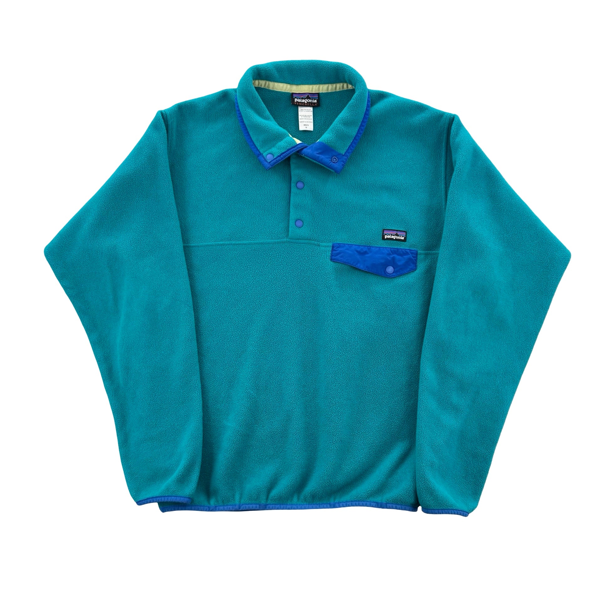 Teal Patagonia Synchilla Pullover (M)