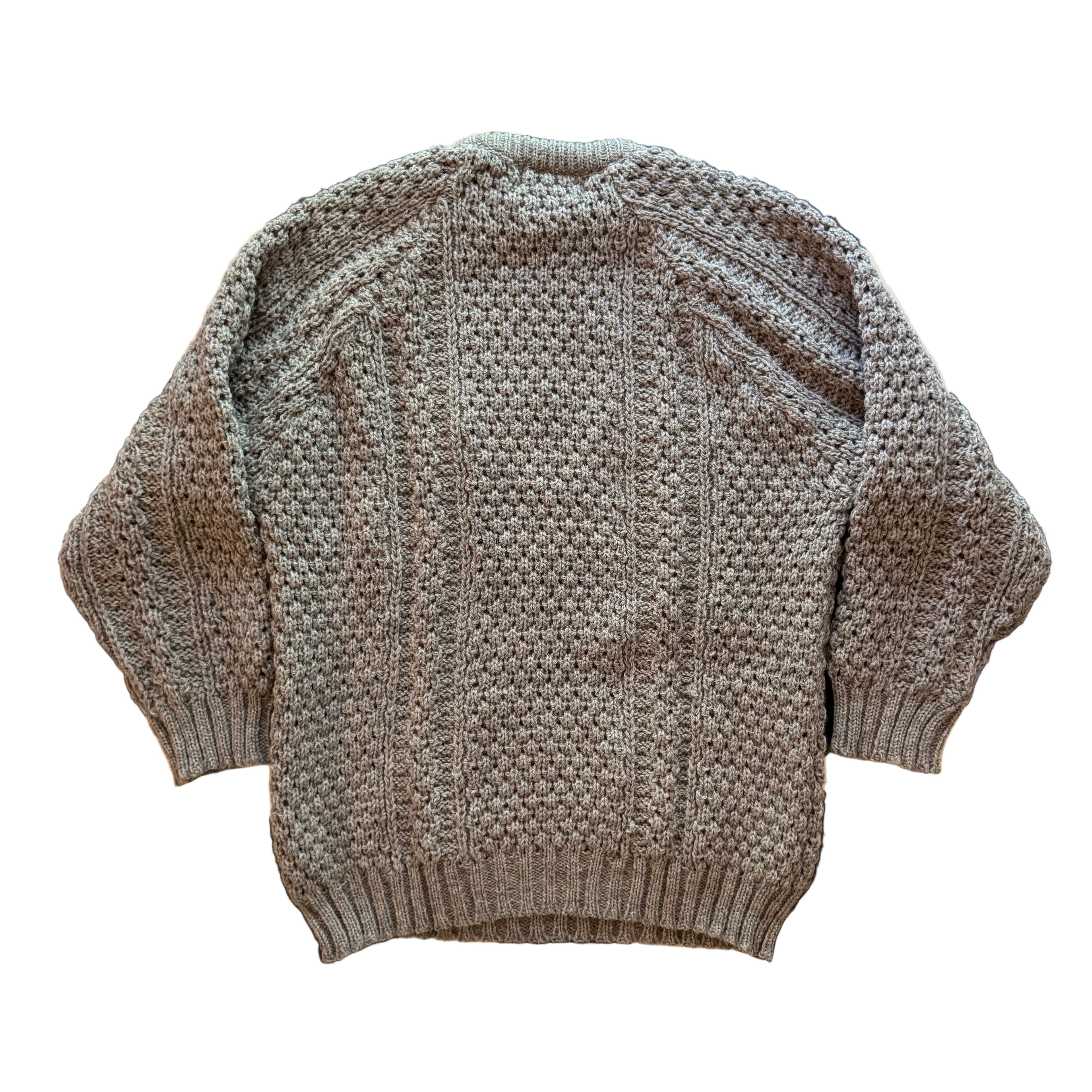 90s Patrick Malin Wool Cable Knit Sweater (L/XL)