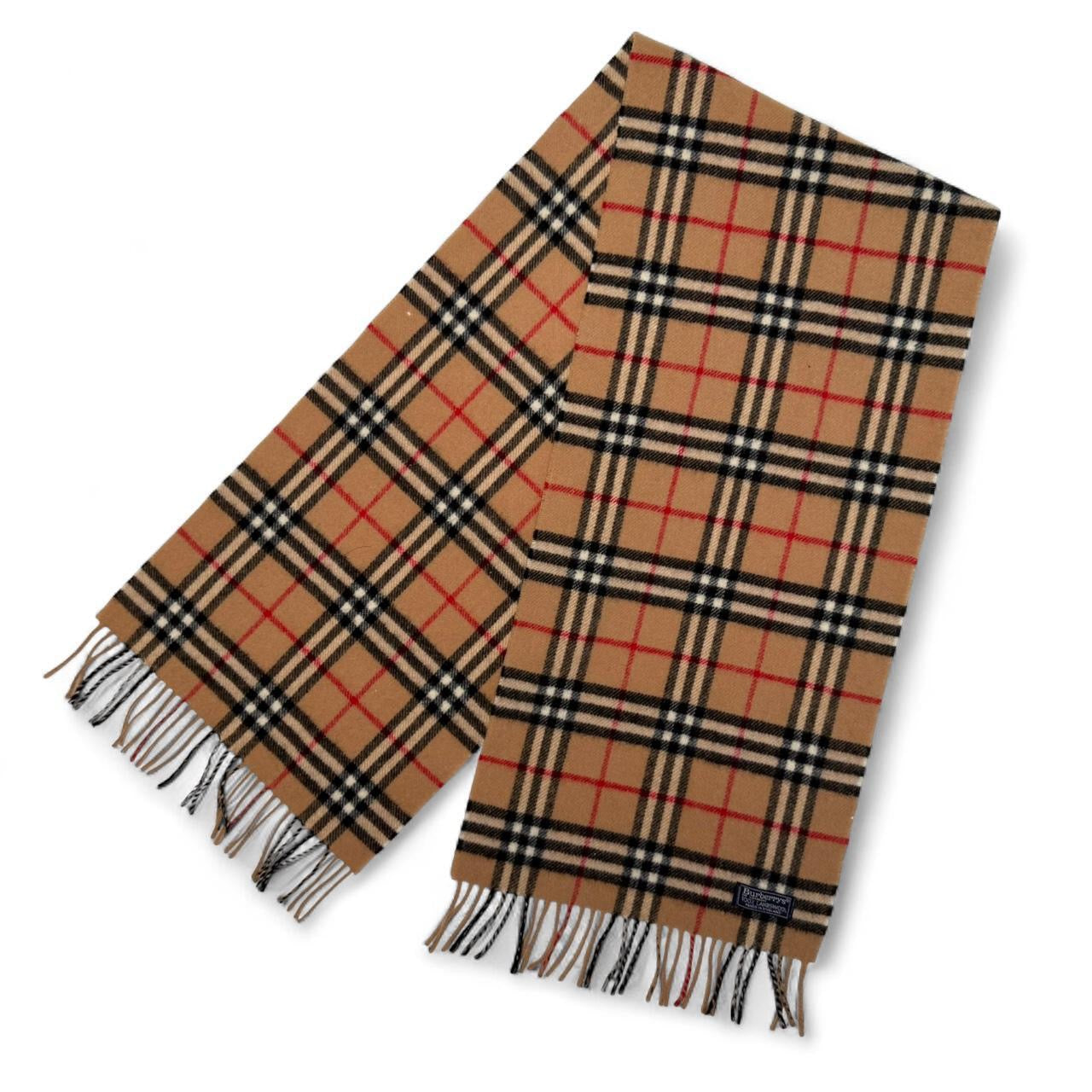 Vintage Lambswool Burberry Check Scarf