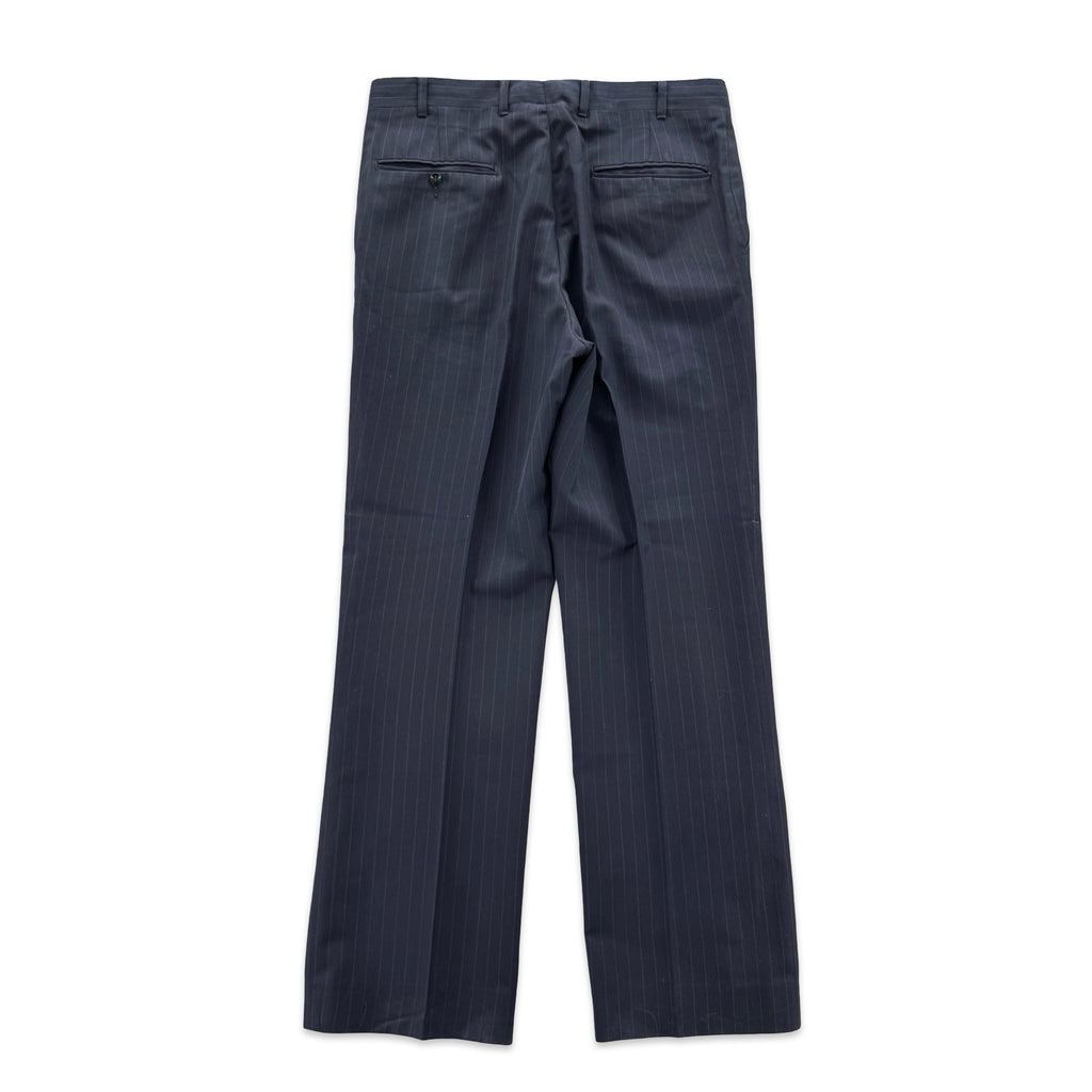 Vintage Navy Pinstripe Trousers (34x31)
