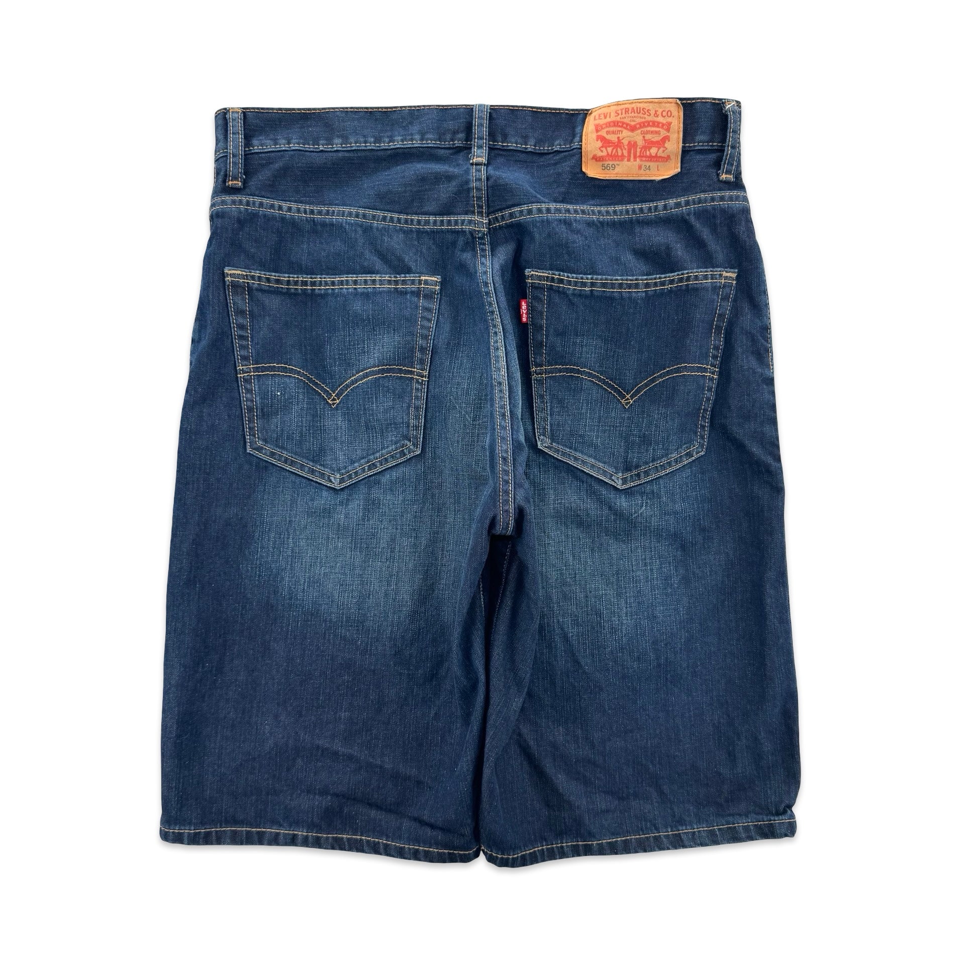 Dark Wash Levi’s Jorts (34)