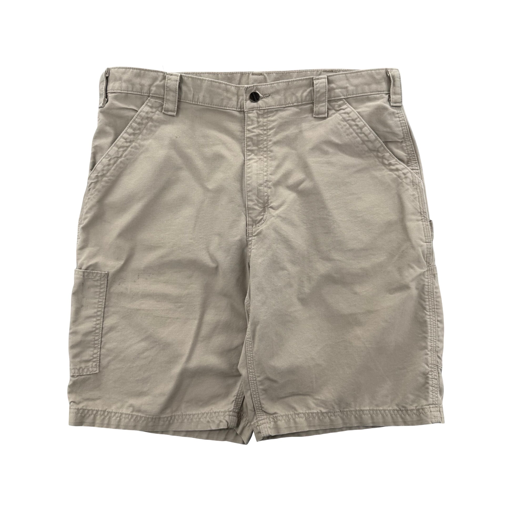 Cream Carhartt Carpenter Shorts (38)