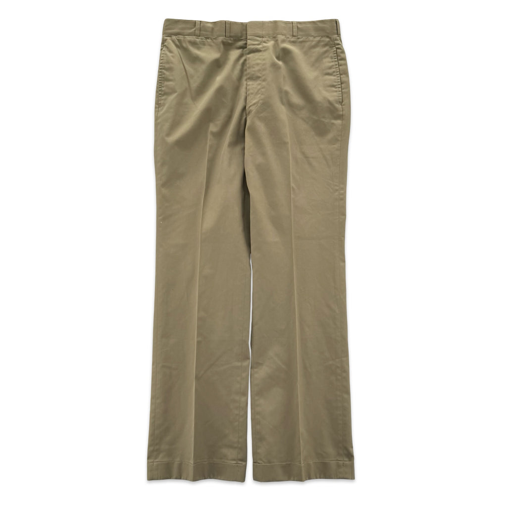 1970’s Poplin Khaki Trousers (34x32)