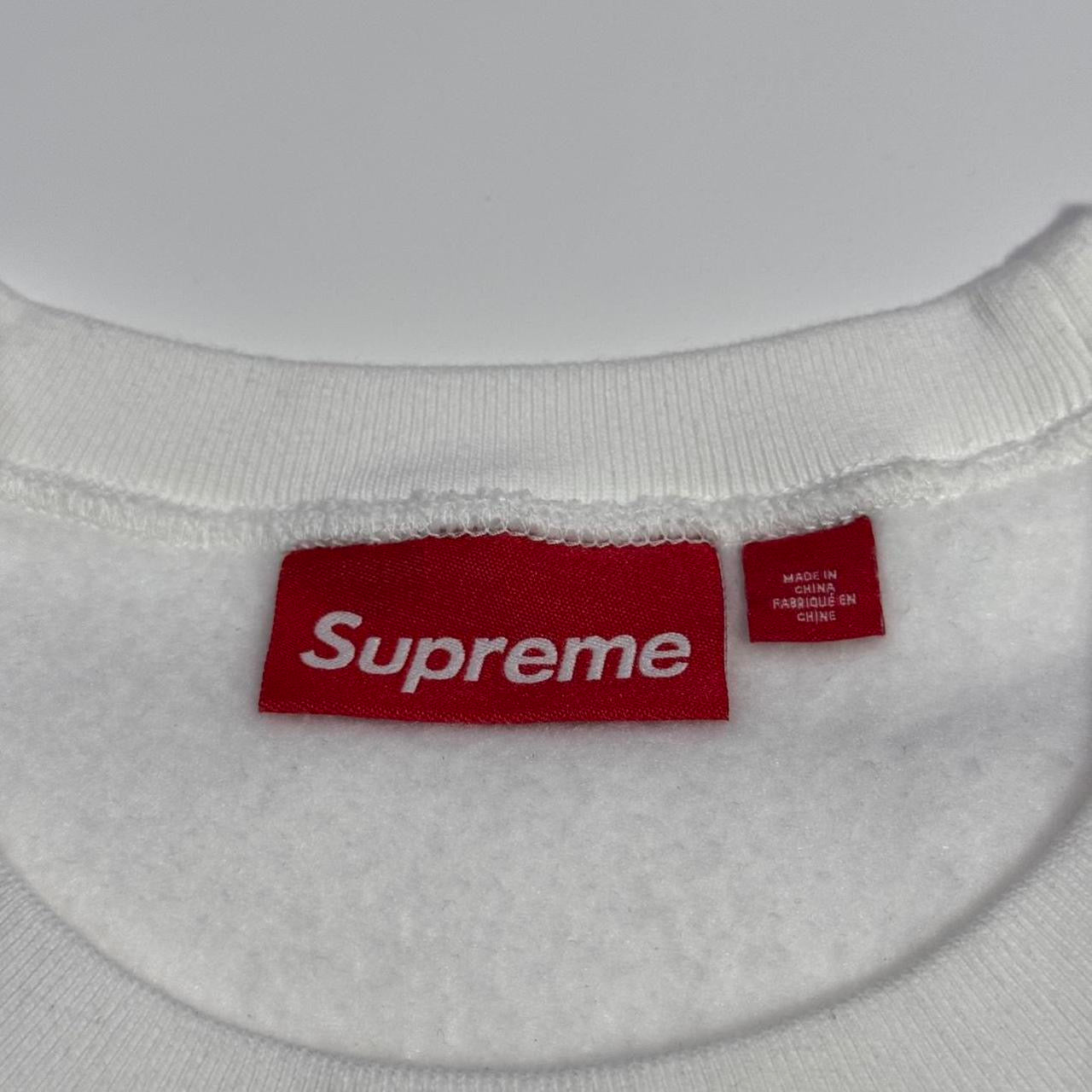 F/W 24 Supreme Washed White Box Logo Crewneck (XL)