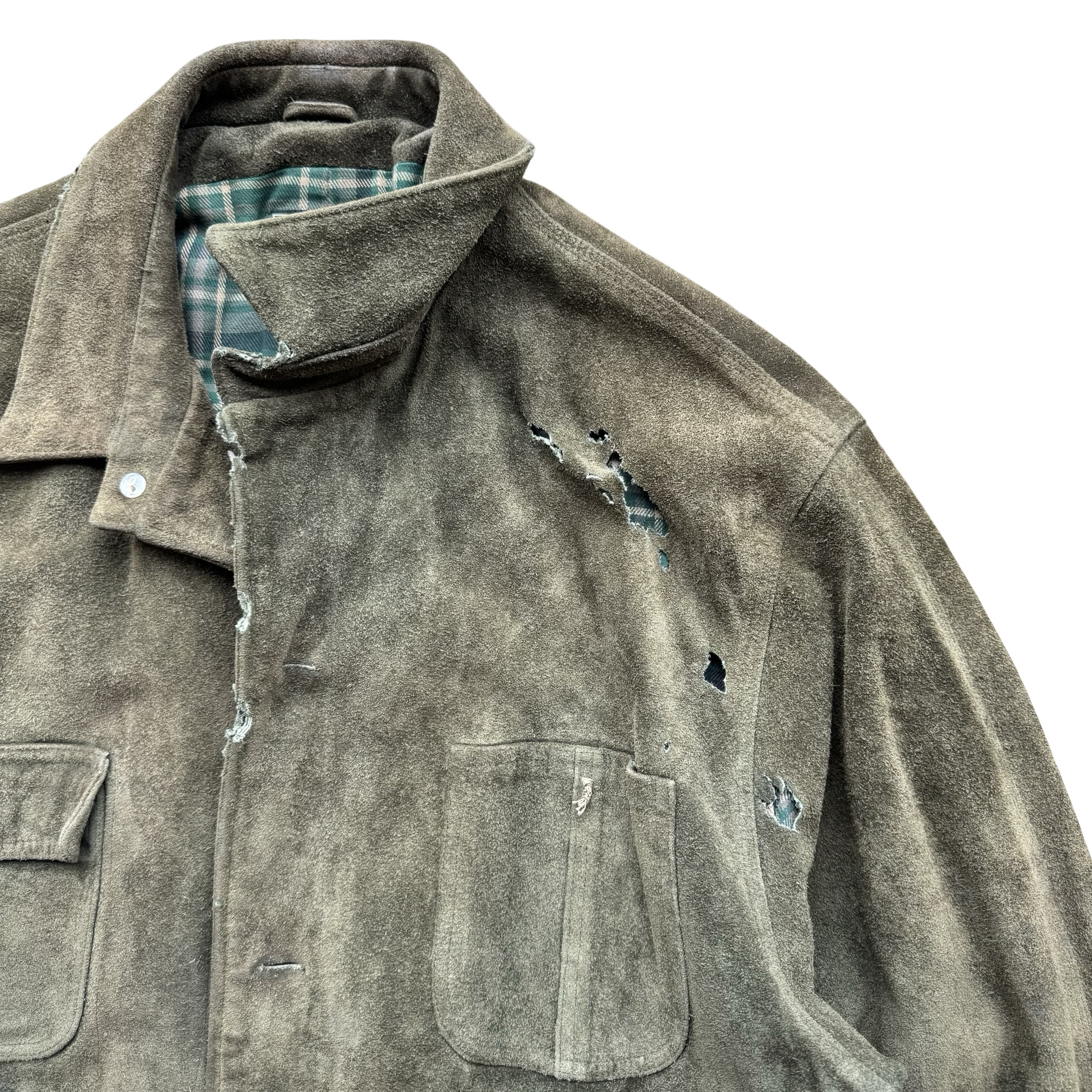 Vintage Polo RL Country Green Suede Coat (XL)