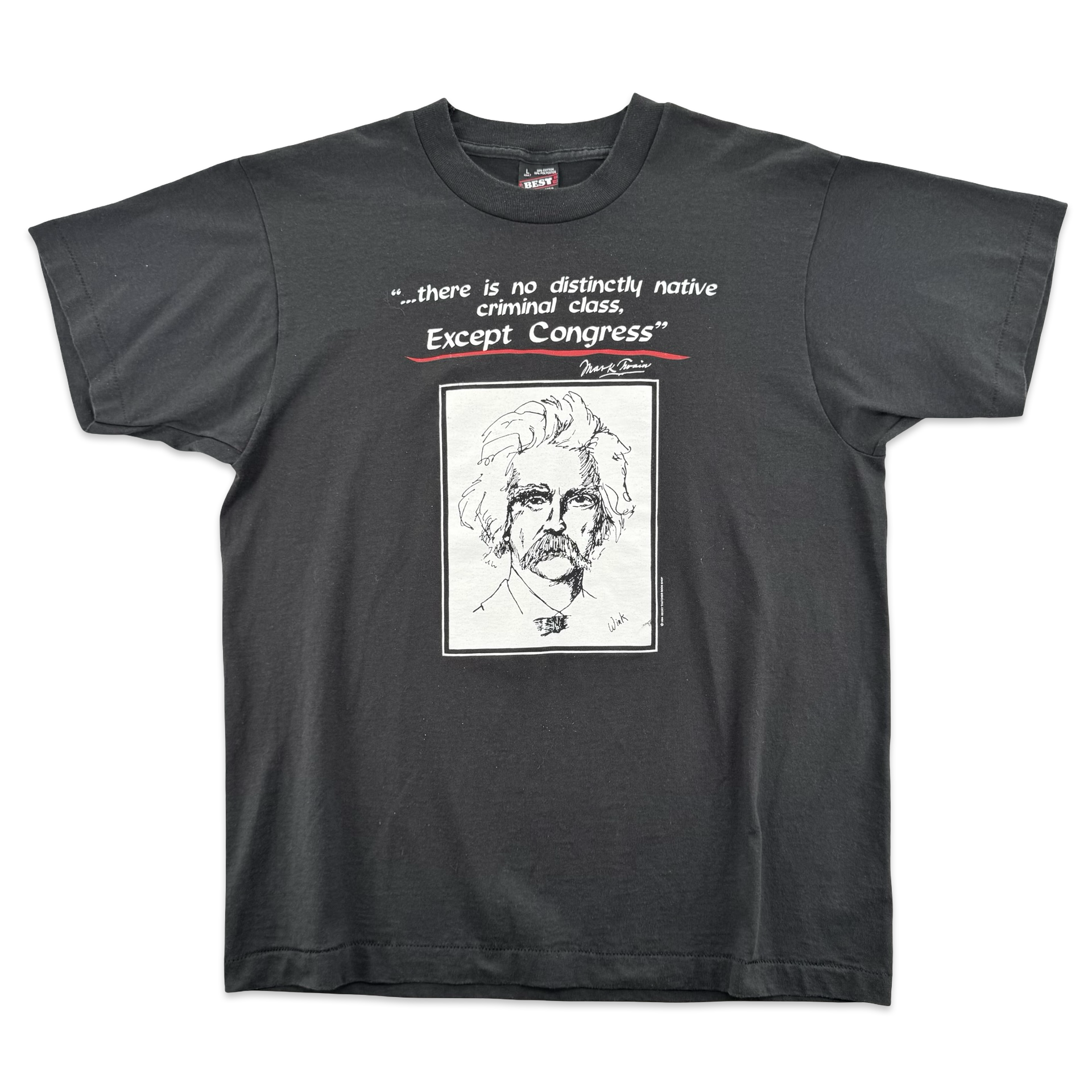 Vintage Mark Twain Criminal Class Shirt (L)