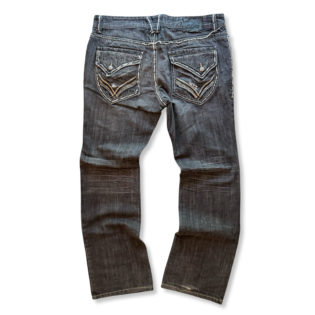 2000s Division E Embroidered Jeans (40x33)