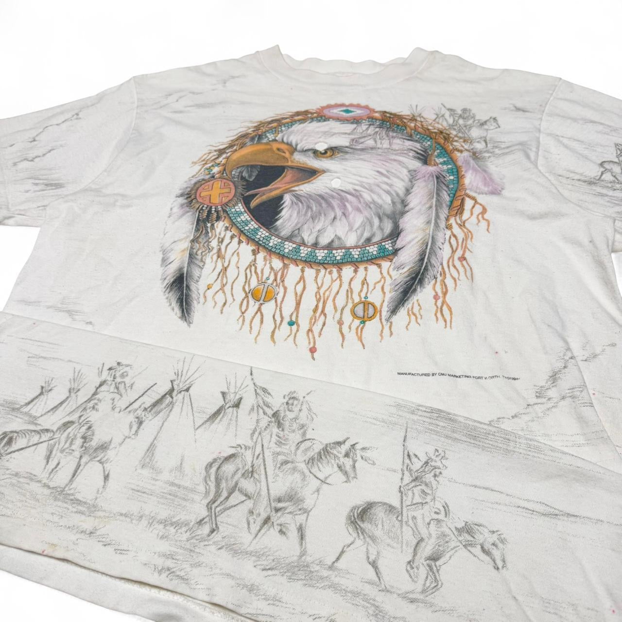 Vintage Eagle All Over Print Tee (L)