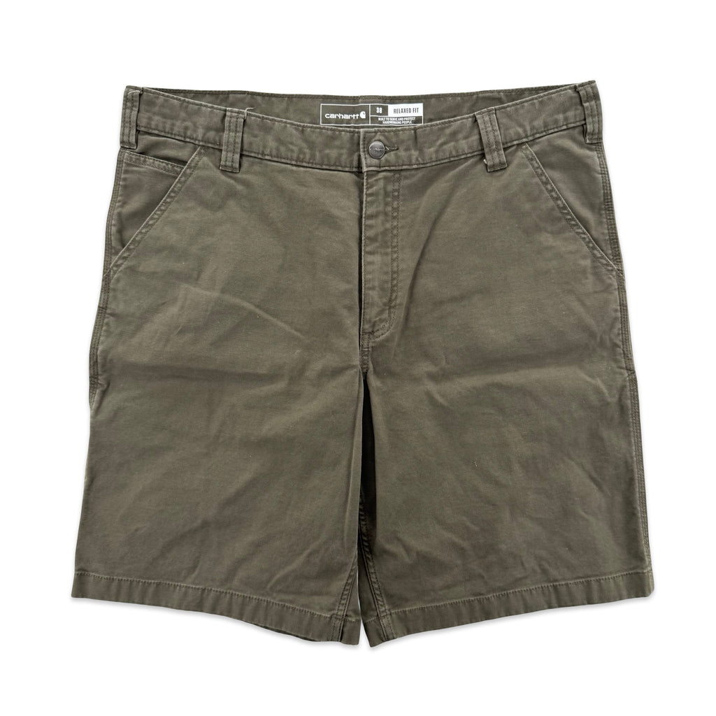 Forest Green Carhartt Carpenter Shorts (38)