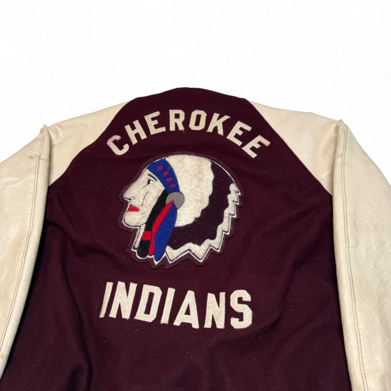 1970s Cherokee Indians Delong Varsity Jacket (L)