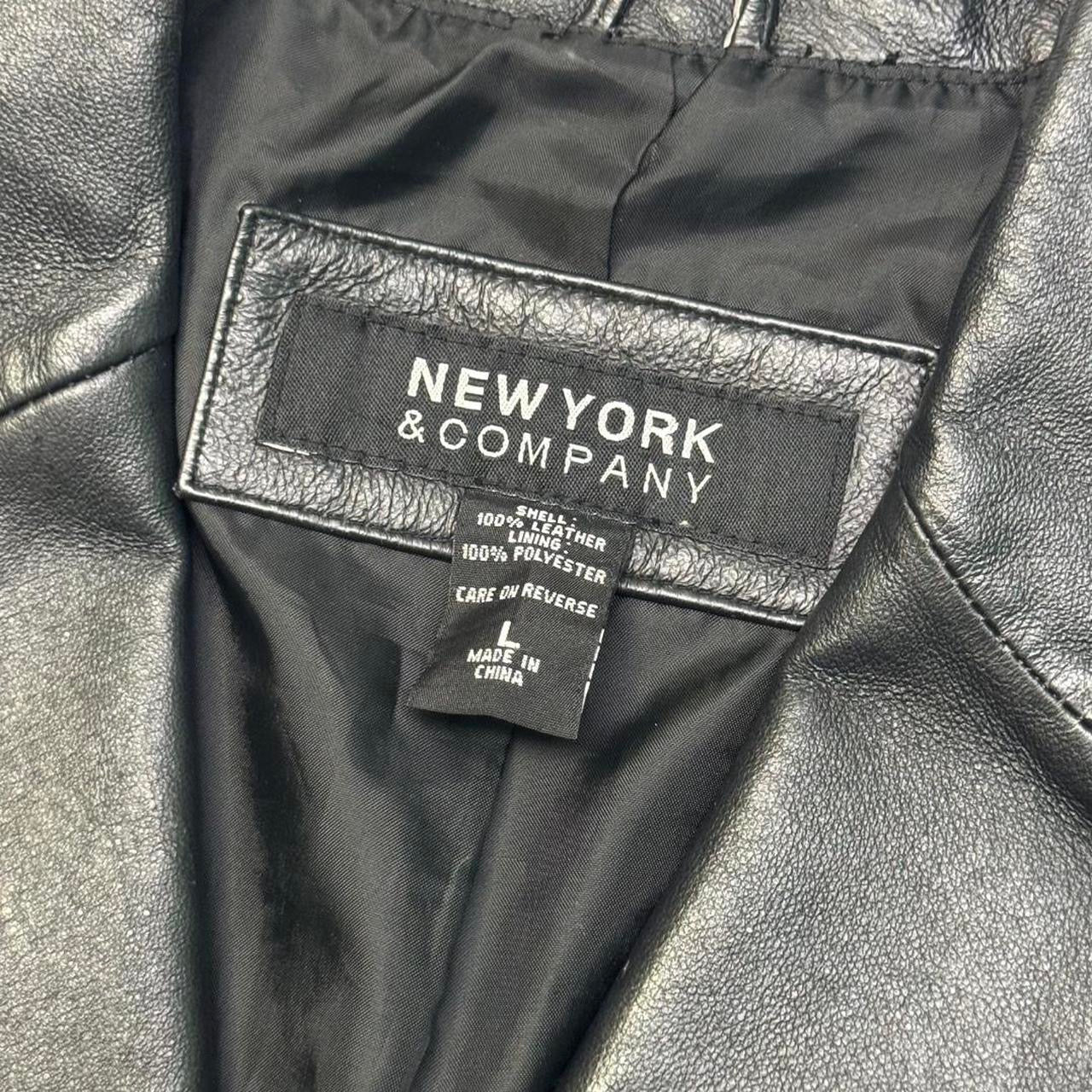Vintage New York & Co Leather Coat (L)