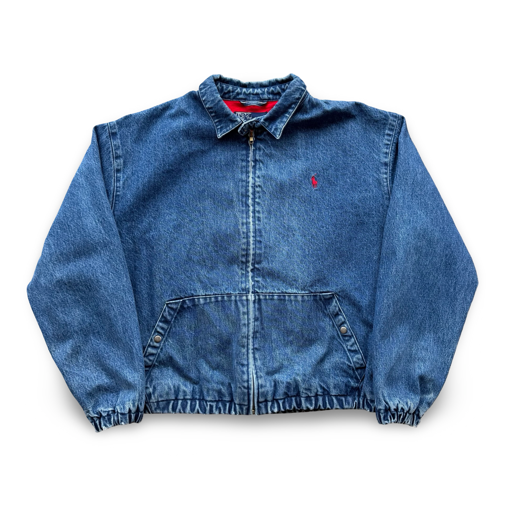 Vintage Polo RL denim Harrington Jacket (L)