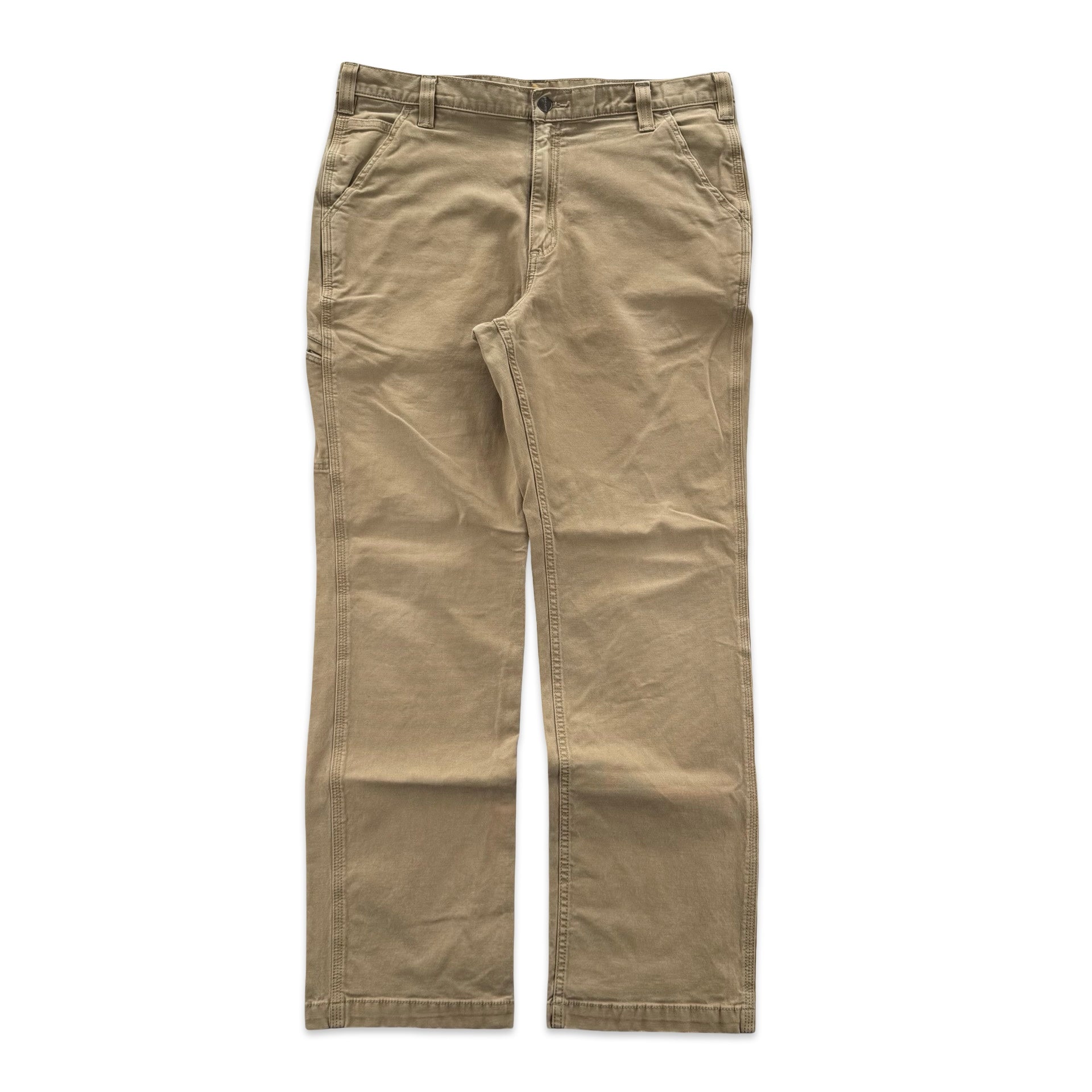 Tan Carhartt Relaxed Fit Utility Pants (38x32)