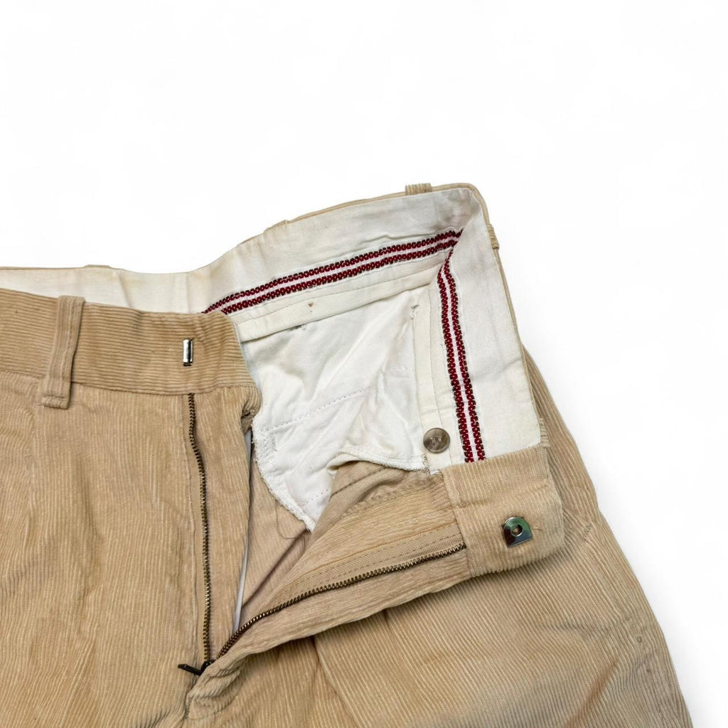 1970s Tan Corduroy Flare Pants (30)