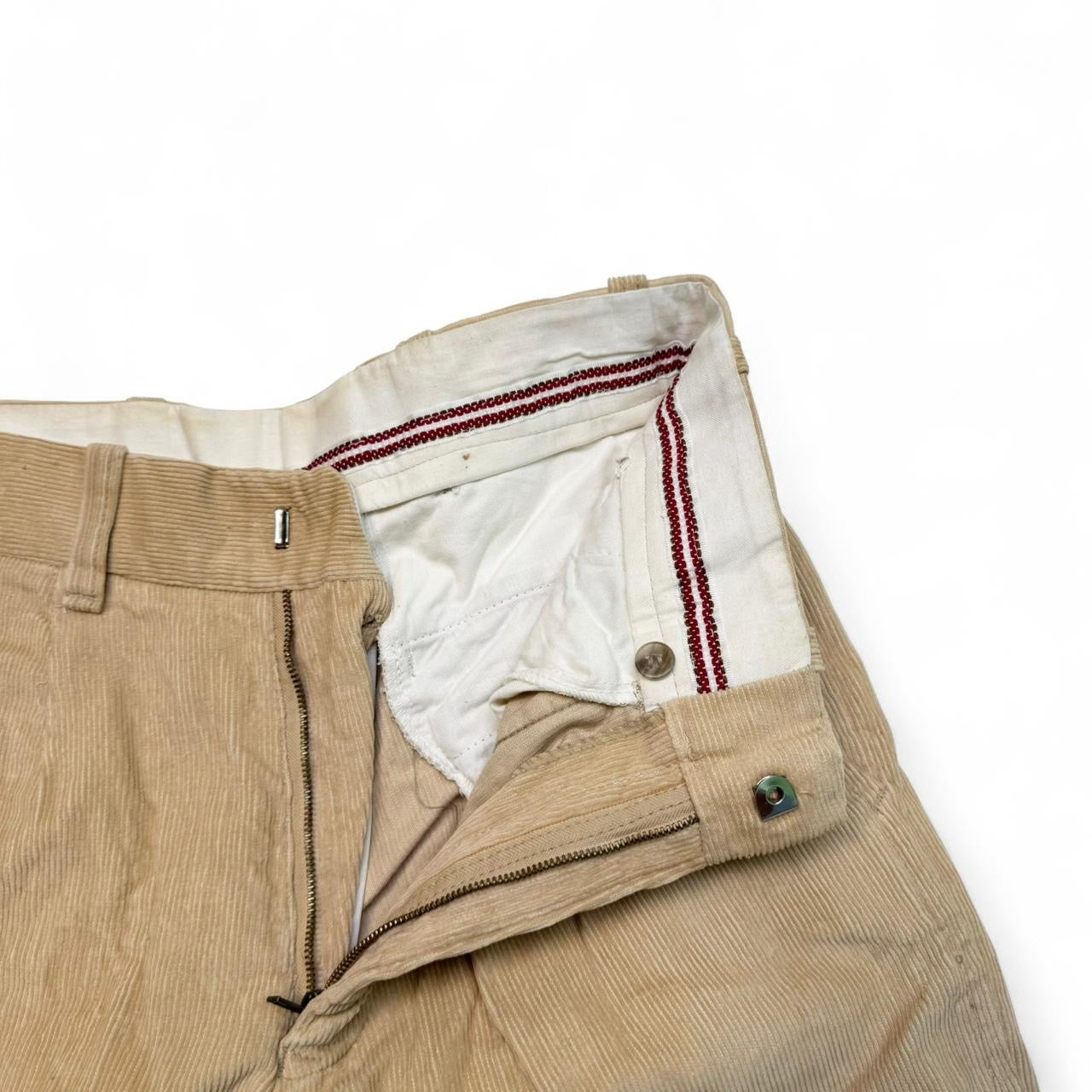 1970s Tan Corduroy Flare Pants (30)