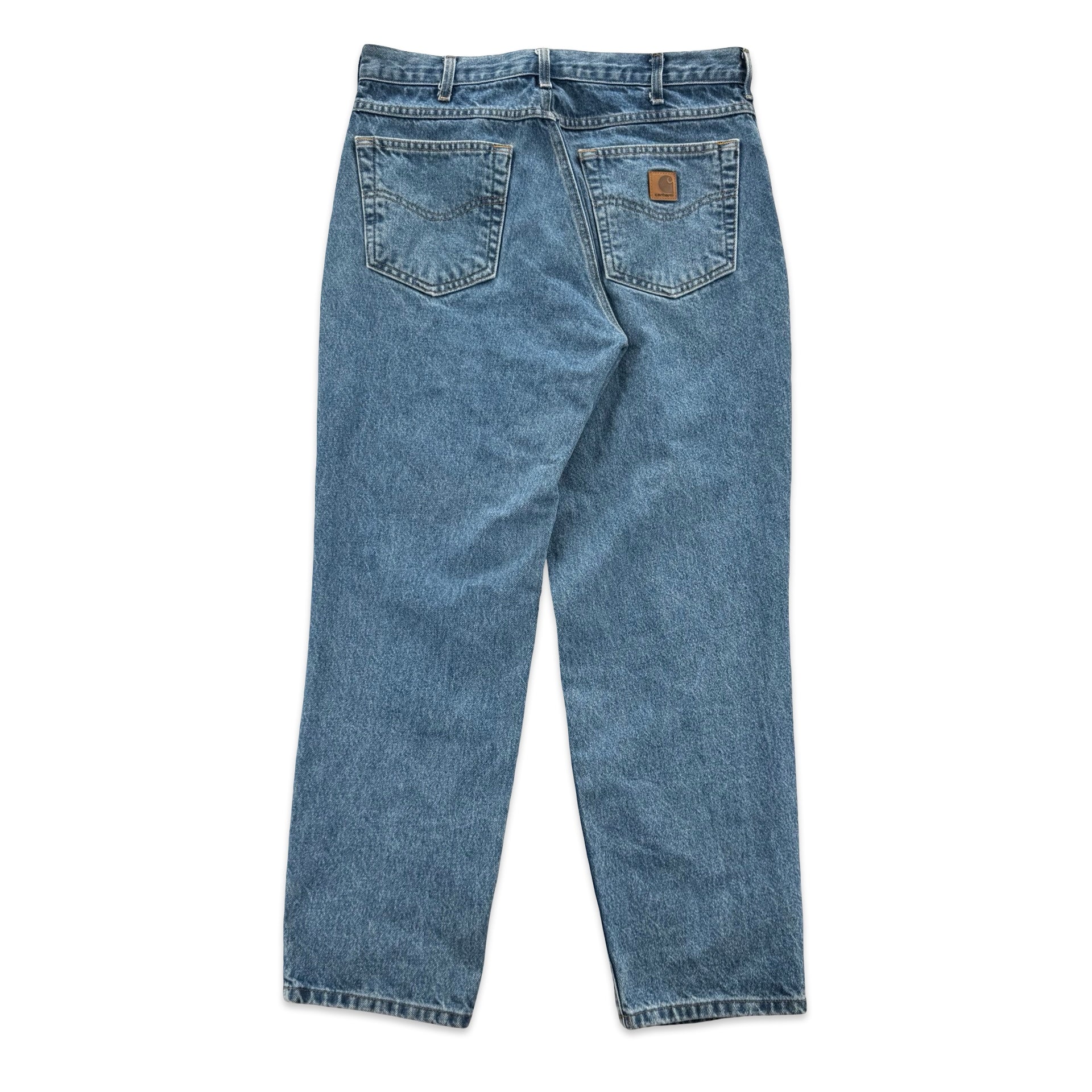 Vintage Carhartt Blue Jeans (33x30)
