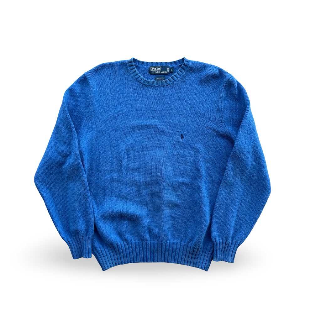 Vintage Blue Ralph Lauren Knit Sweater (L)