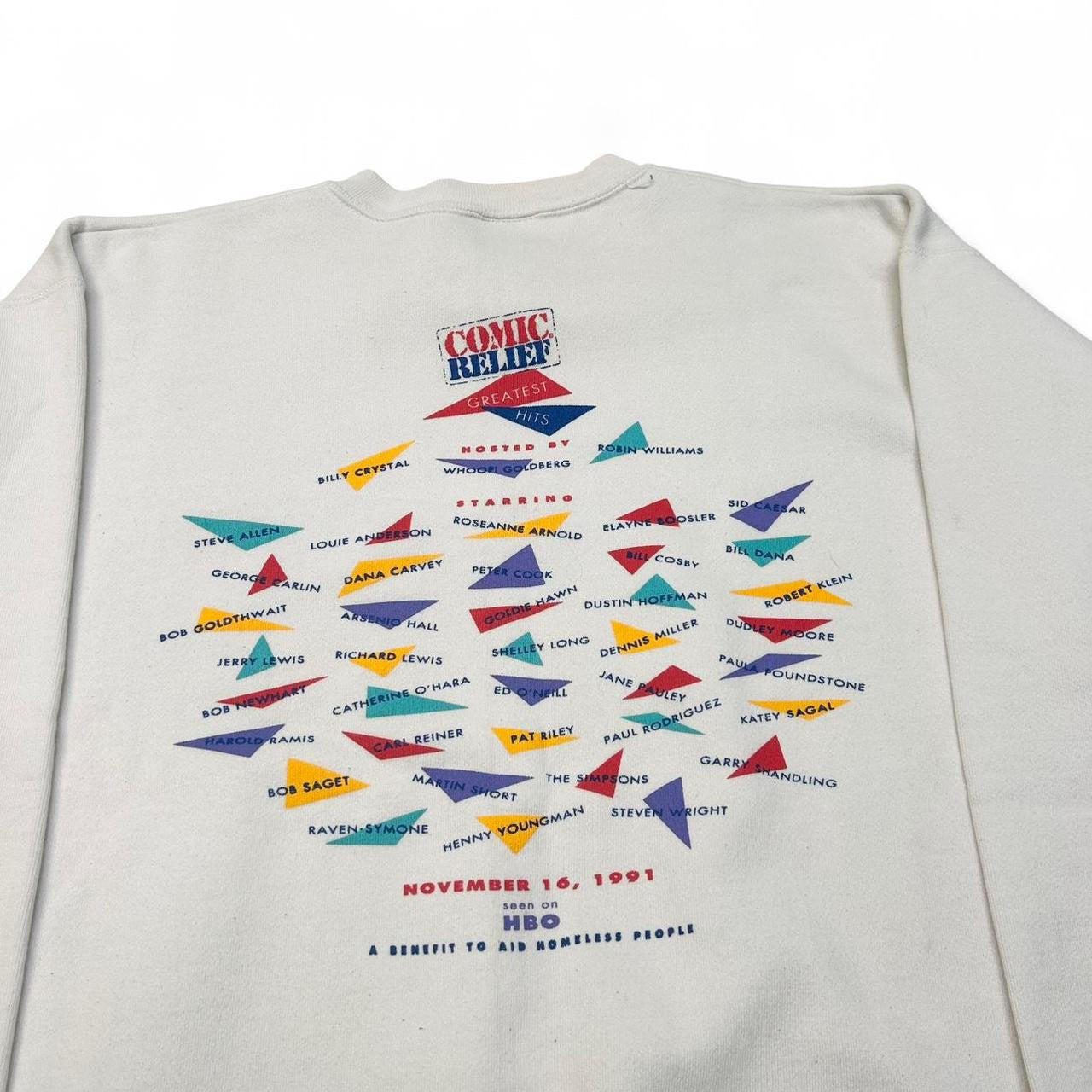 1990 Comic Relief Greatest Hits Crewneck Sweatshirt (XL)
