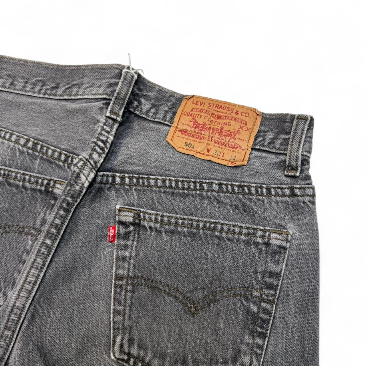 90’s Faded Black Levi’s 501XX Jeans (30x30)