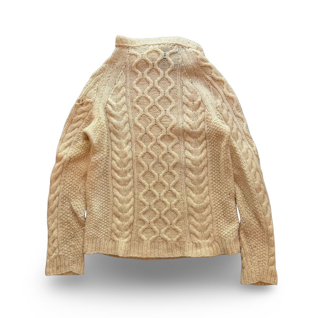 80s Johanna Burgraf Cable Knit Sweater (M)