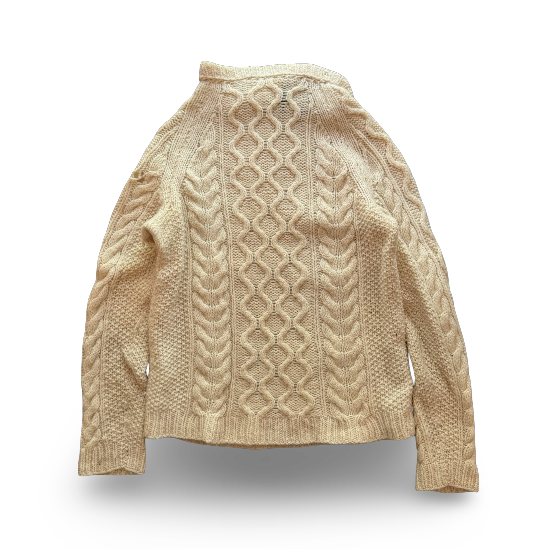 80s Johanna Burgraf Cable Knit Sweater (M)