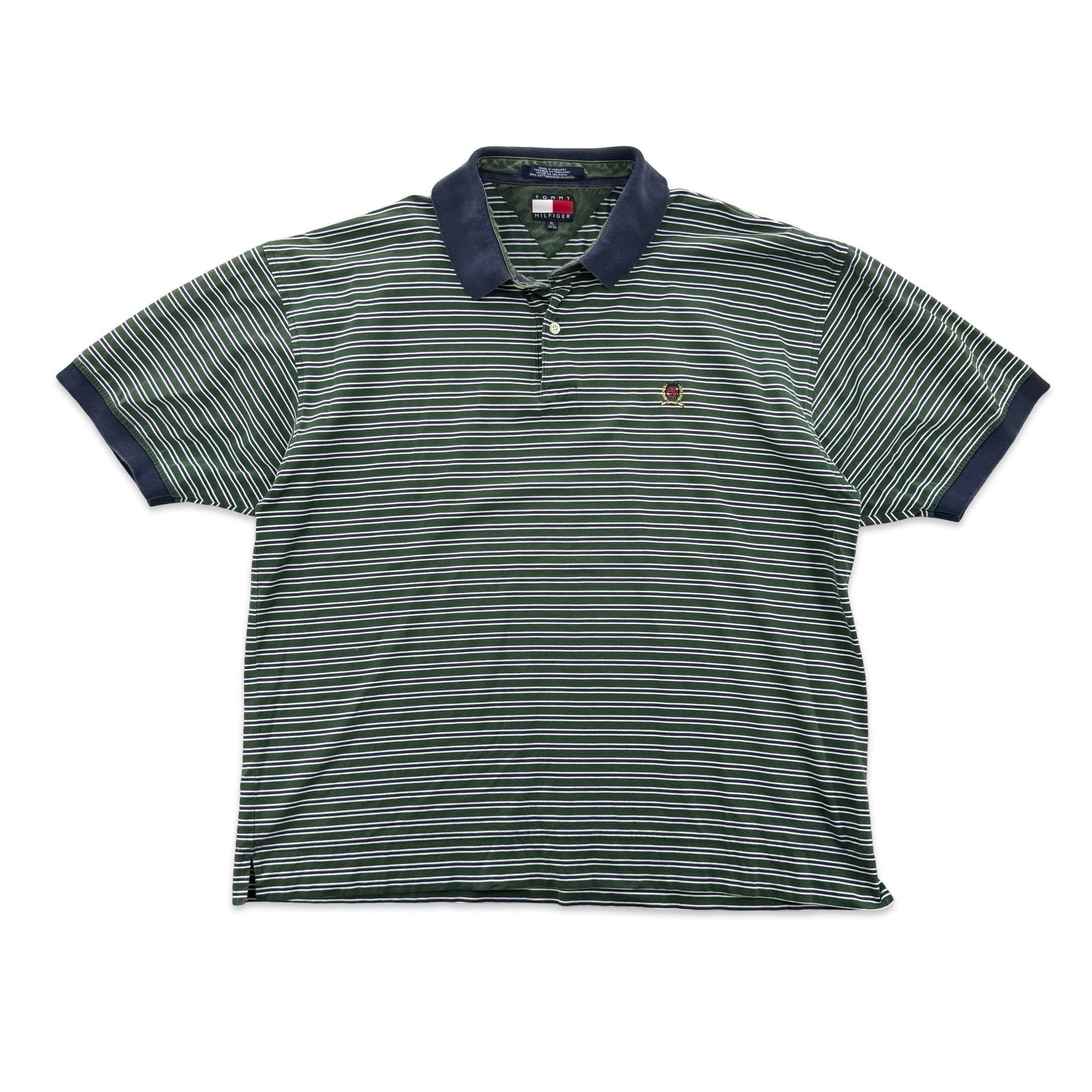 Vintage Tommy Hilfiger Striped Polo (XL)