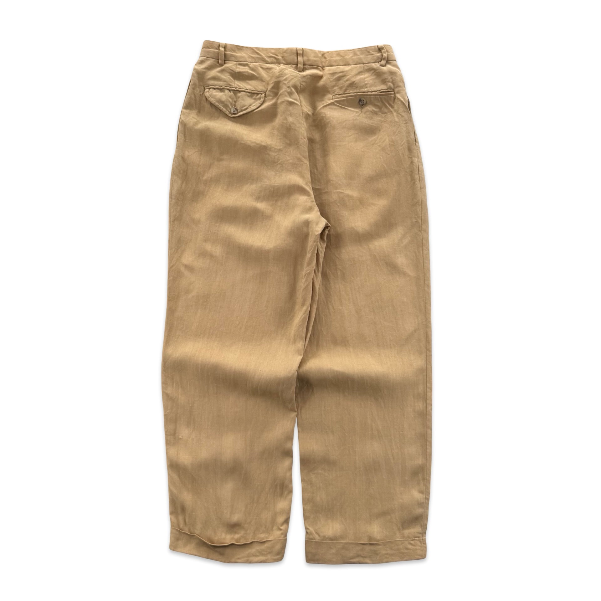 Vintage Polo Ralph Lauren Linen Trousers (31x28)